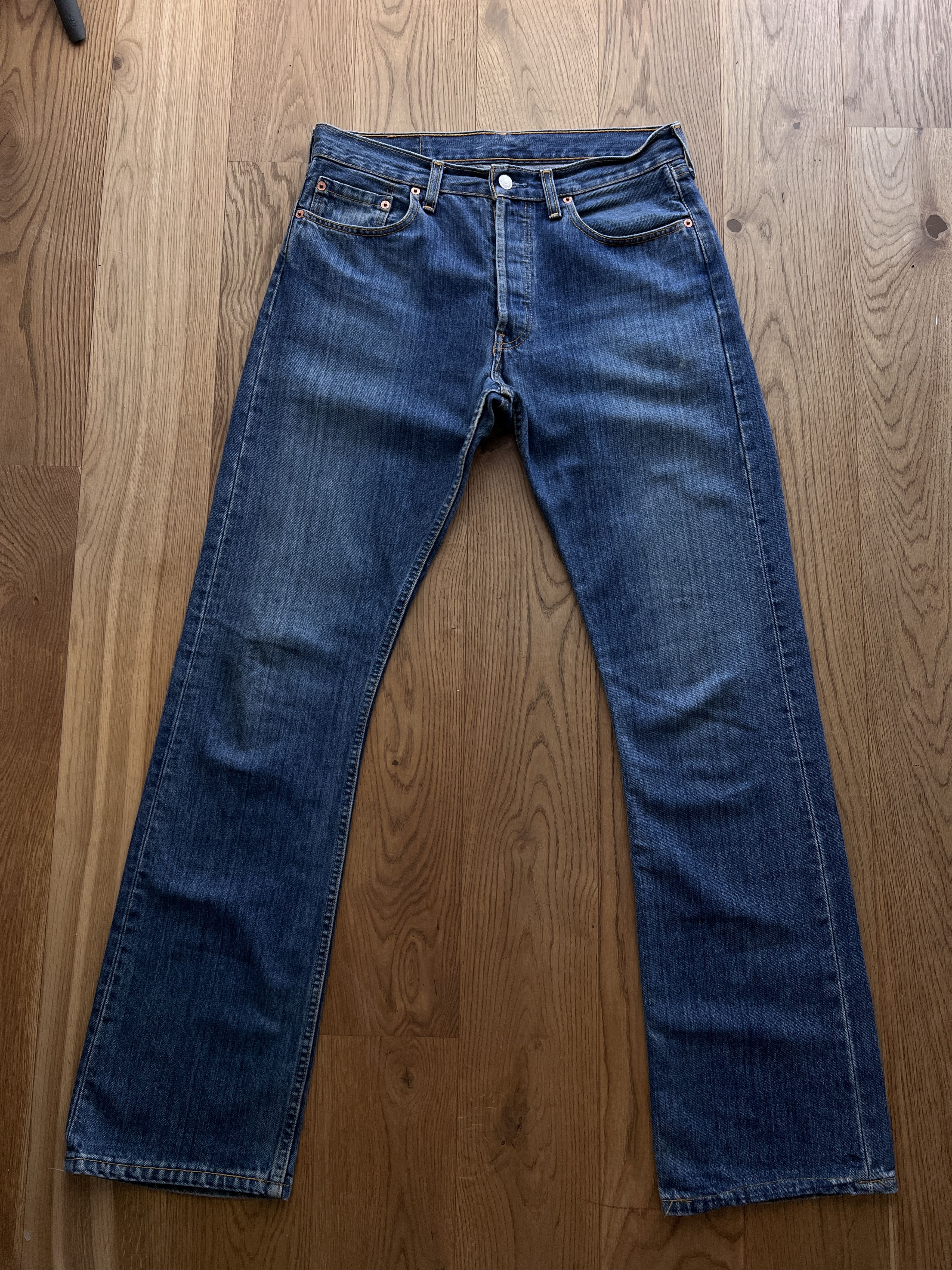 Levi's Vintage Clothing Levis 555 04 Flared boot cut vintage 2000s Retro denim jeans Size US 32 / EU 48 - 4 Thumbnail