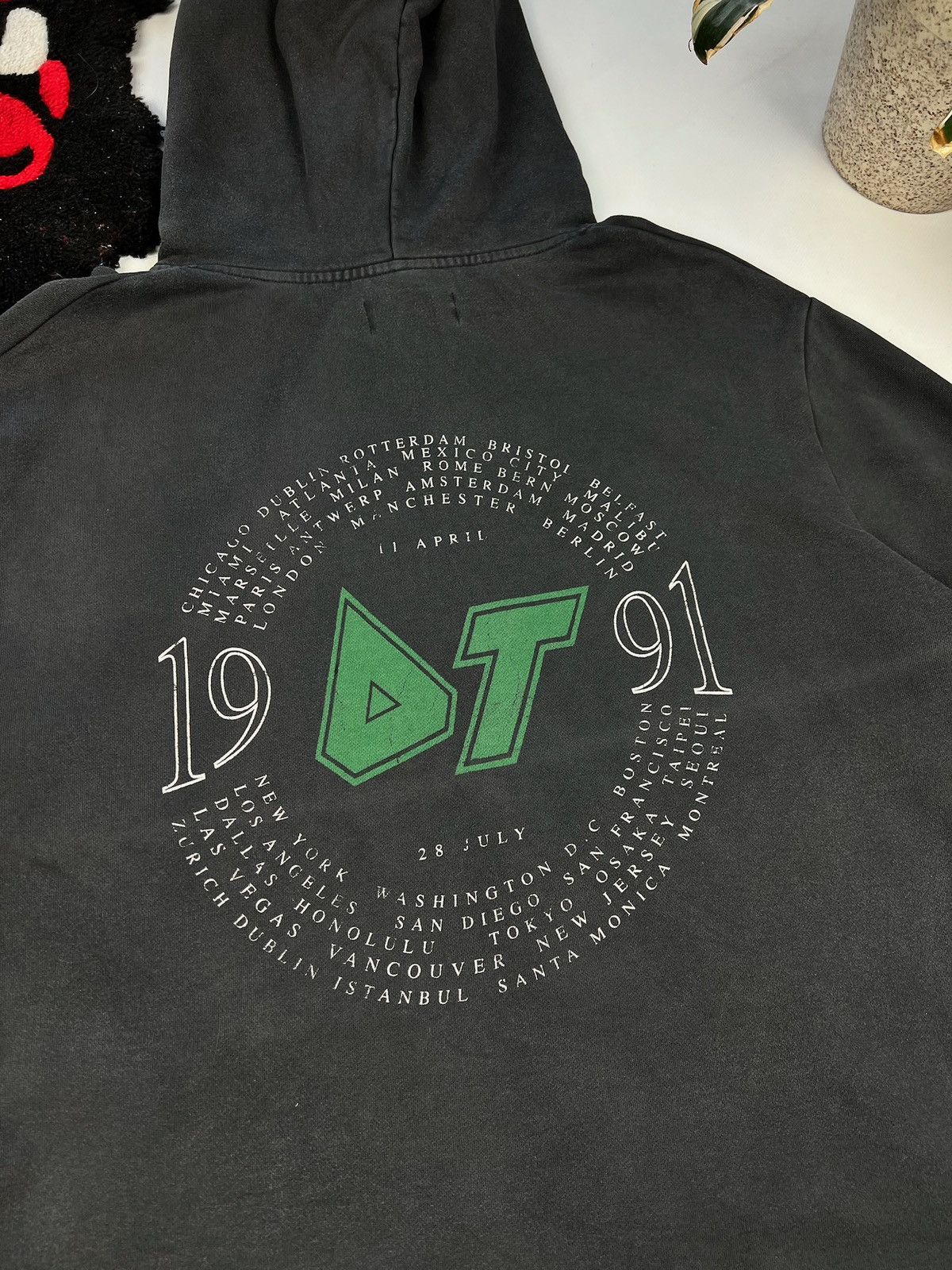 Allsaints × Vintage Allsaints Vintage Black hoodie skull deep trip Size US M / EU 48-50 / 2 - 7 Thumbnail