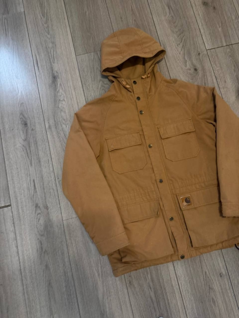 Carhartt Vintage Carhartt jacket men size m brown Mosley Jacket Size US M / EU 48-50 / 2 - 2 Thumbnail