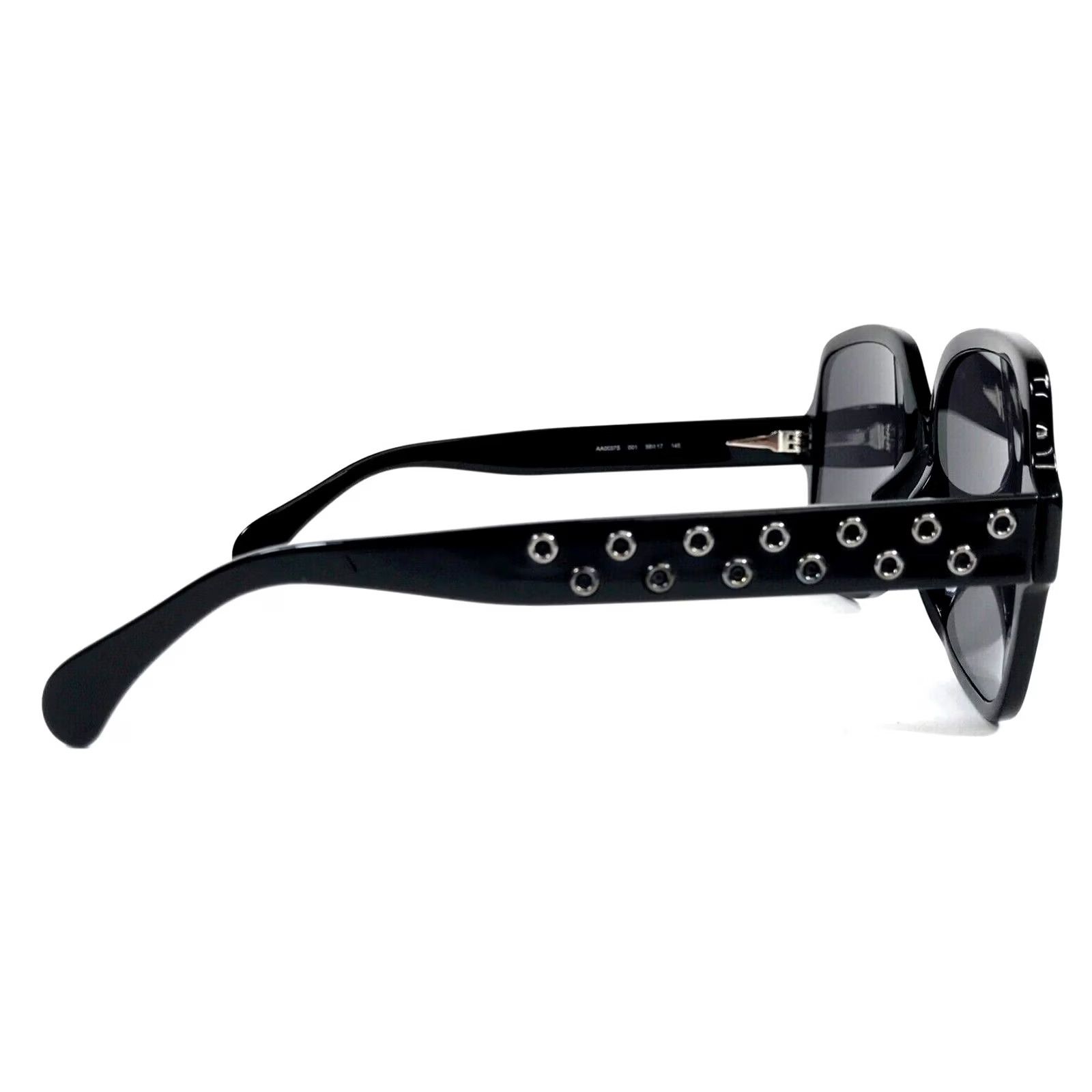 Alaia Sunglasses AA0037S 001 Black Oversized Square Frames  display picture 1