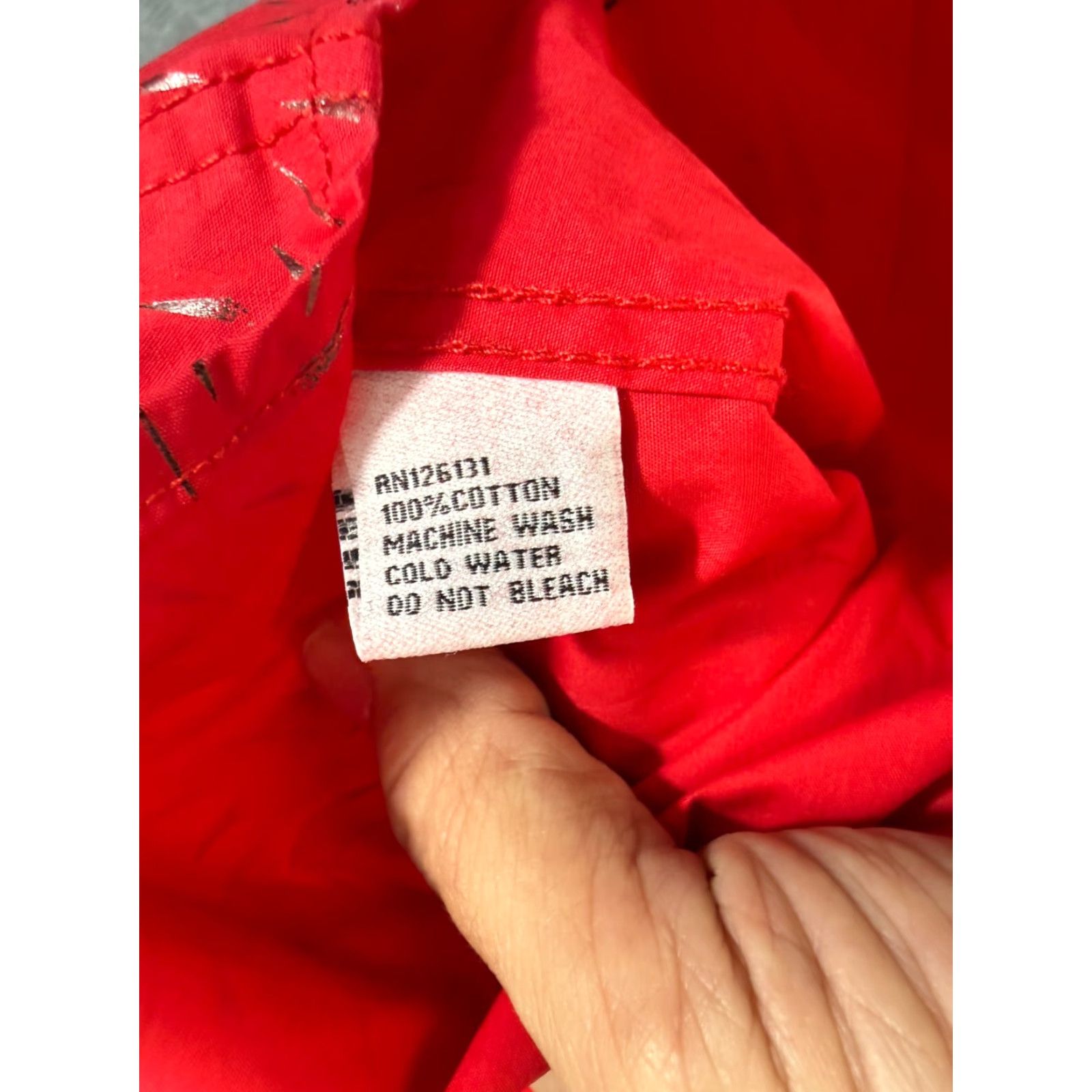 Vintage ACE OF DIAMOND Western Shirt Mens L Red Geometric Pearl Snap NWT Size US L / EU 52-54 / 3 - 6 Thumbnail