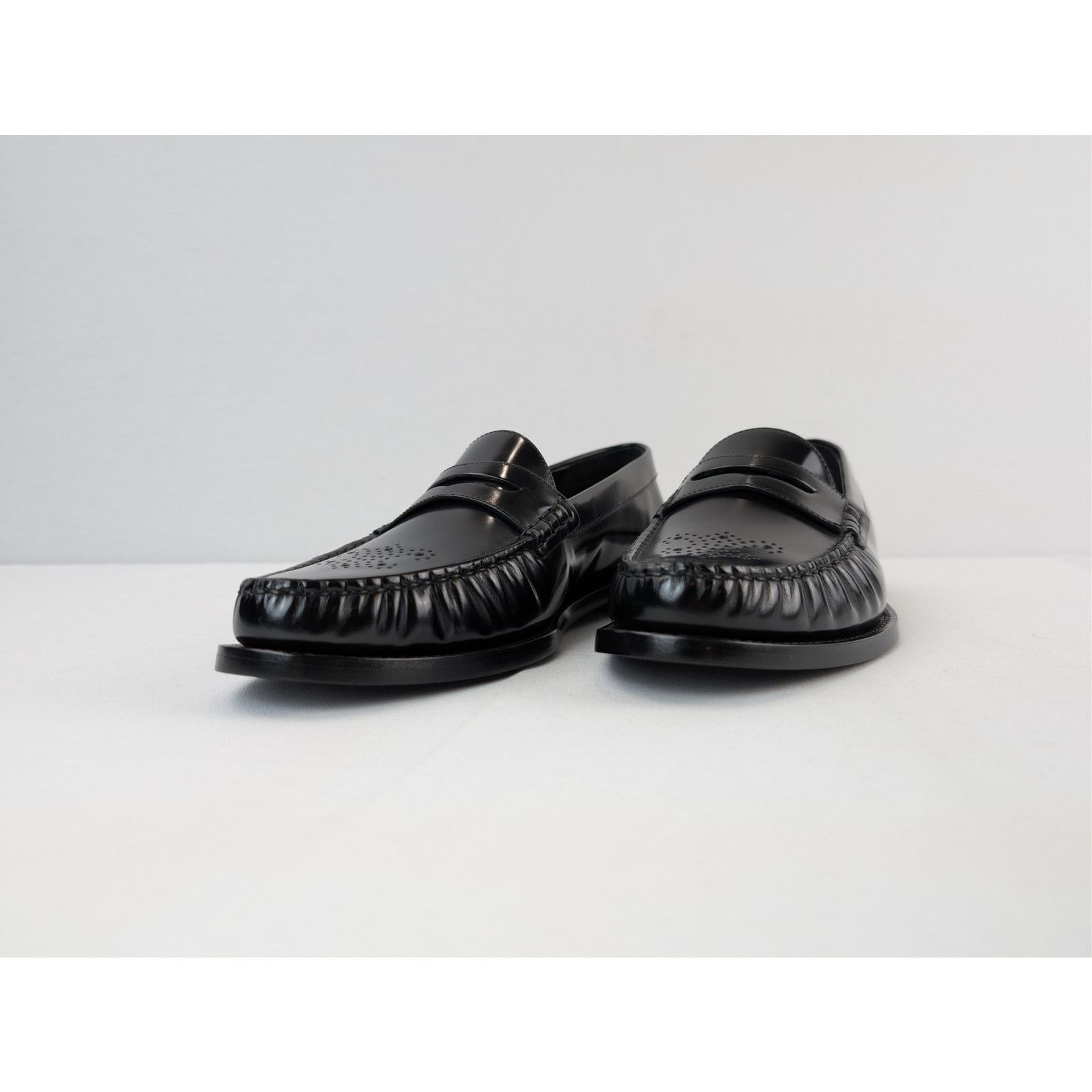 Celine o1rshd1 Vivienne Loafers in Polished Boil Shoe Boots Black Size US 12 / EU 45 - 7 Thumbnail