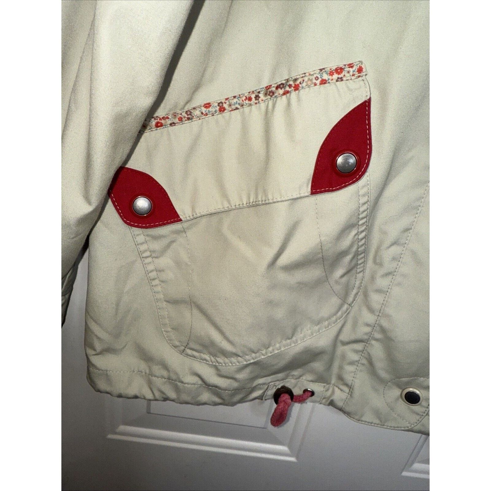 1 Madison 1 Madison Parka Jacket Coat Womens Large Beige Windbreaker Size L / US 10 / IT 46 - 3 Thumbnail