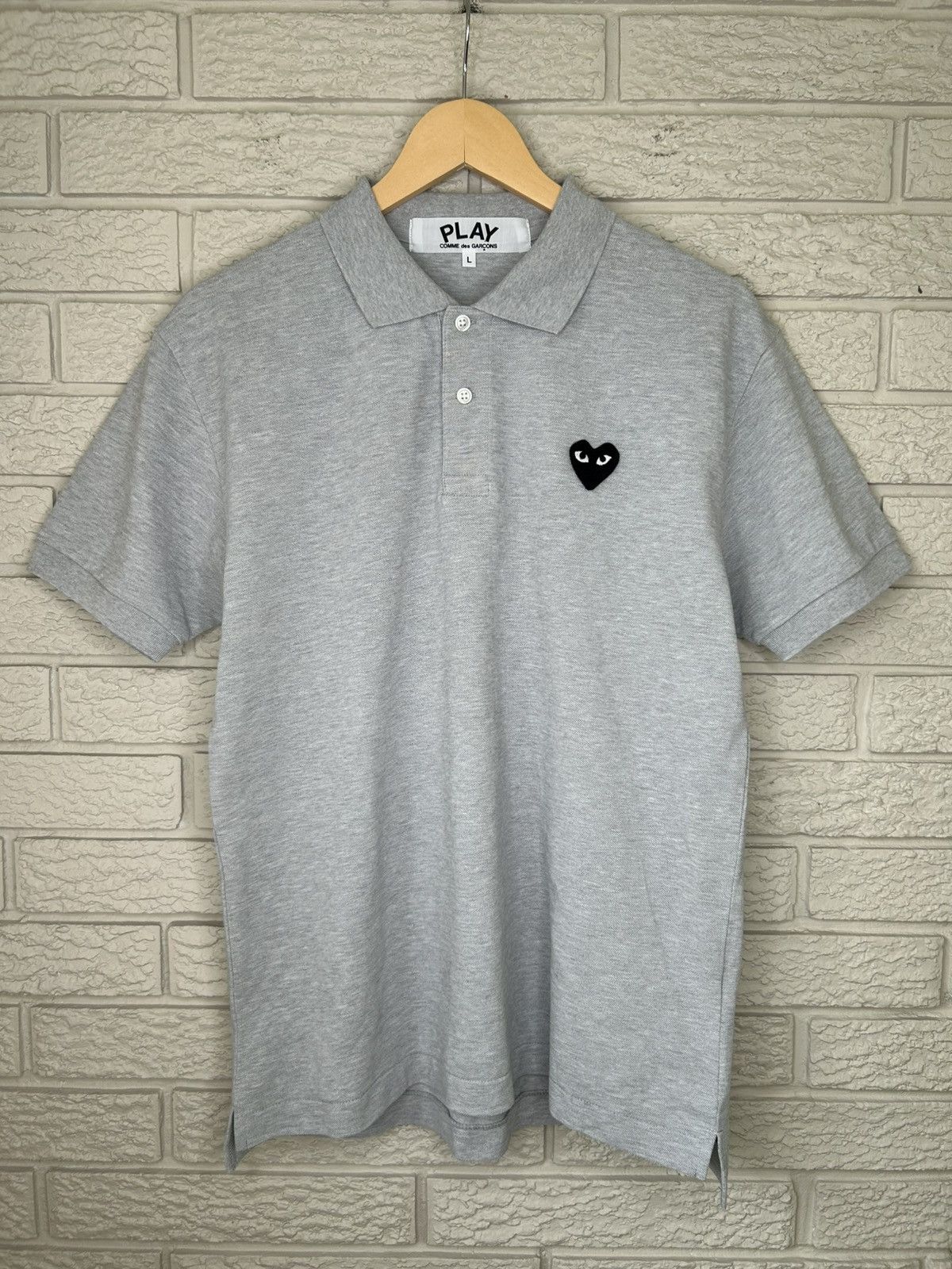 Comme des Garcons PLAY Comme Des Garcons Play Heart Polo Shirt Size US L / EU 52-54 / 3 - 1 Thumbnail