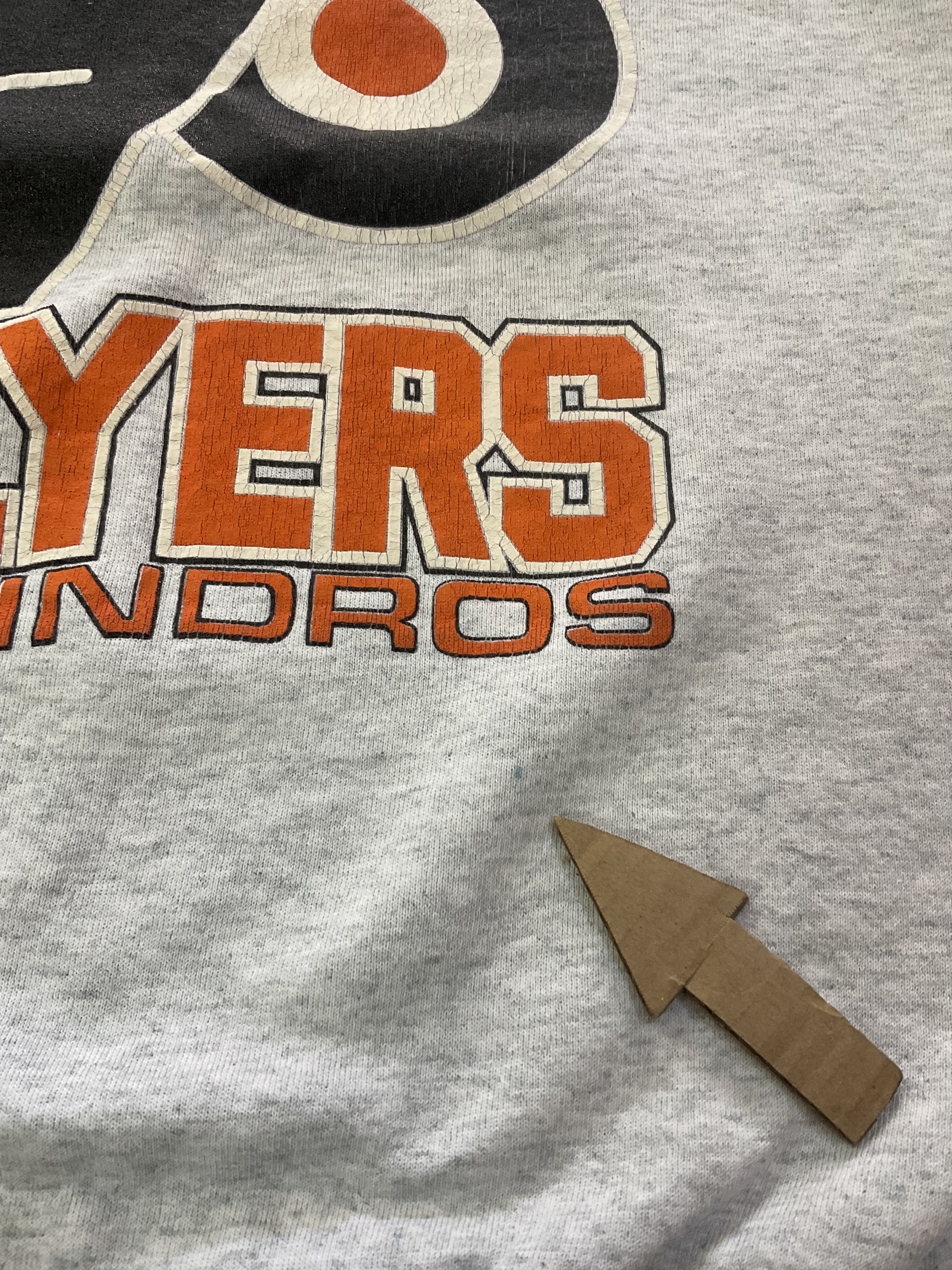 NHL Vintage 90s NHL Philadelphia Flyers Eric Lindros Sweatshirt Size US L / EU 52-54 / 3 - 8 Thumbnail