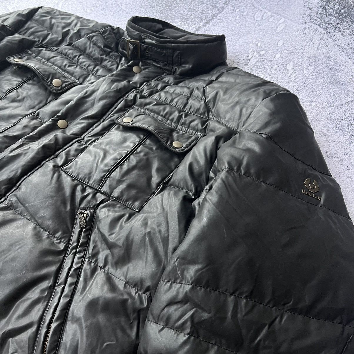 Belstaff Belstaff Gold Quilted goose down puffer jacket silver label Size US XXL / EU 58 / 5 - 3 Thumbnail