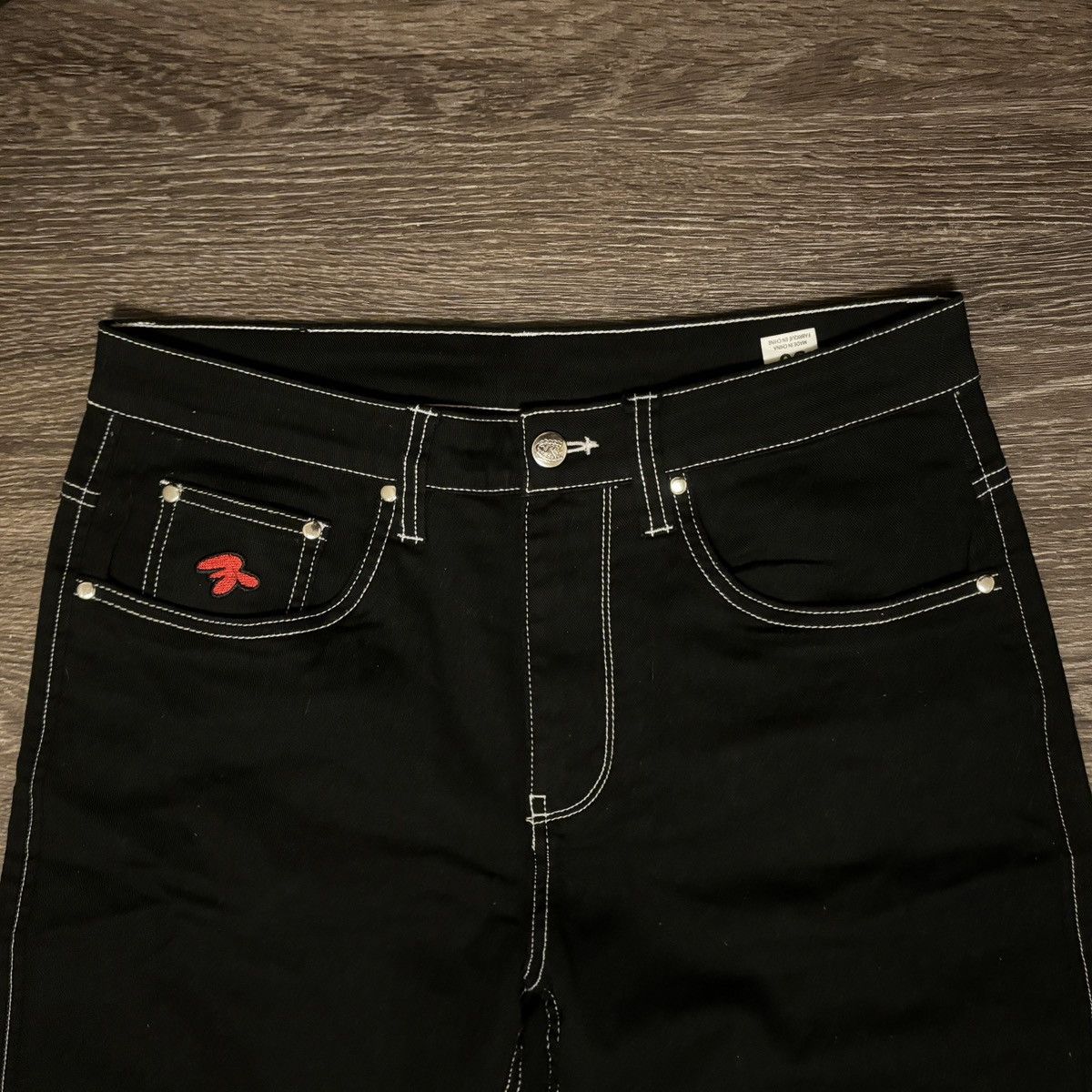 Other Salem7 Pentagram Black Denim Jeans Size US 30 / EU 46 - 2 Thumbnail