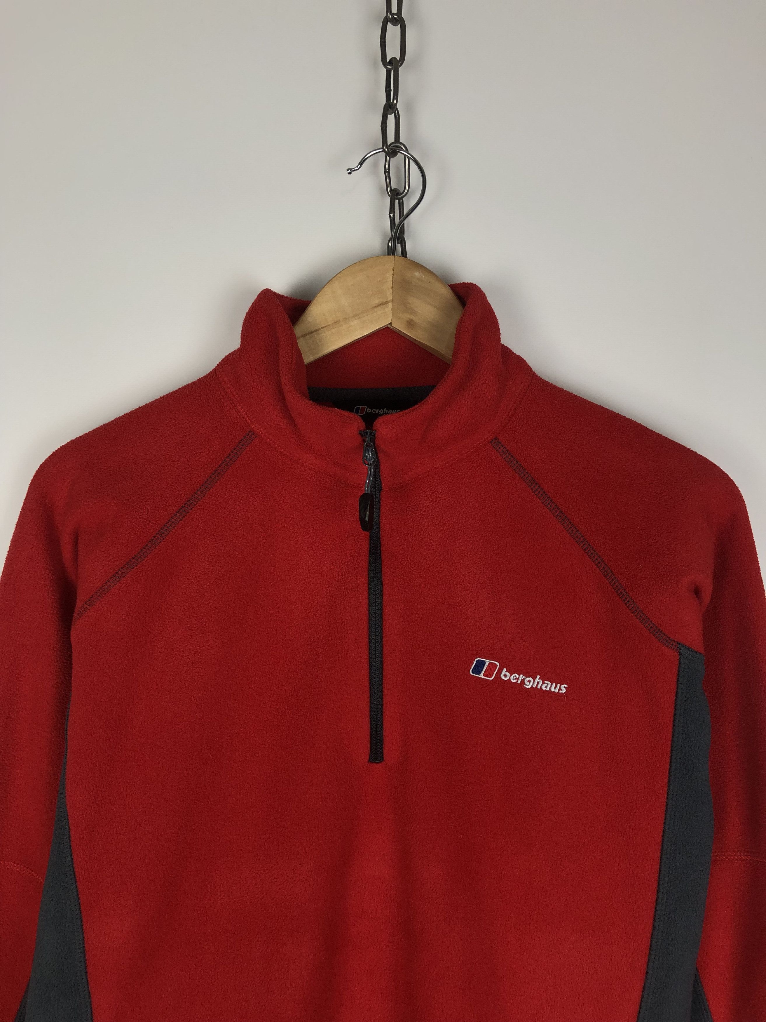 Berghaus Berghaus Fleece Pullover 1/4 Zip Red size M Size US M / EU 48-50 / 2 - 2 Thumbnail
