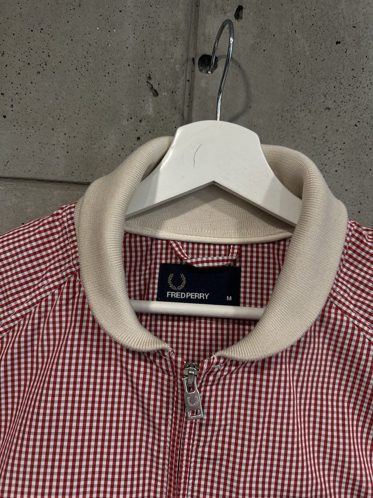 Fred Perry Fred Perry Striped Bomber Jacket Red White Men’s M Size US M / EU 48-50 / 2 - 3 Thumbnail