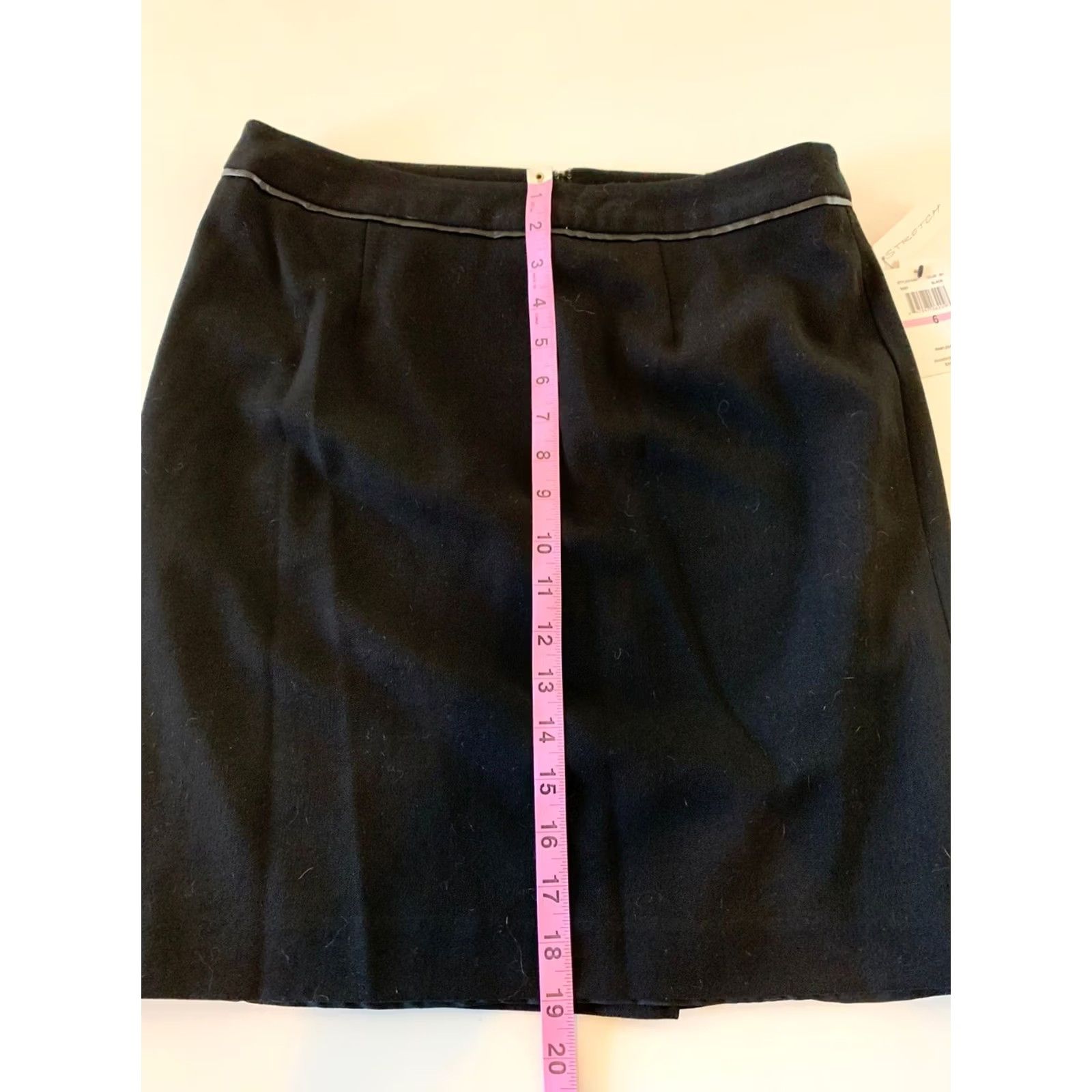 Vintage Amanda + Chelsea Black Stretch Pencil Skirt Women's Size 6 Knee Length NWT 6 Black Skirt Womens Mens Girls Boys Size 28" / US 6 / IT 42 - 5 Thumbnail