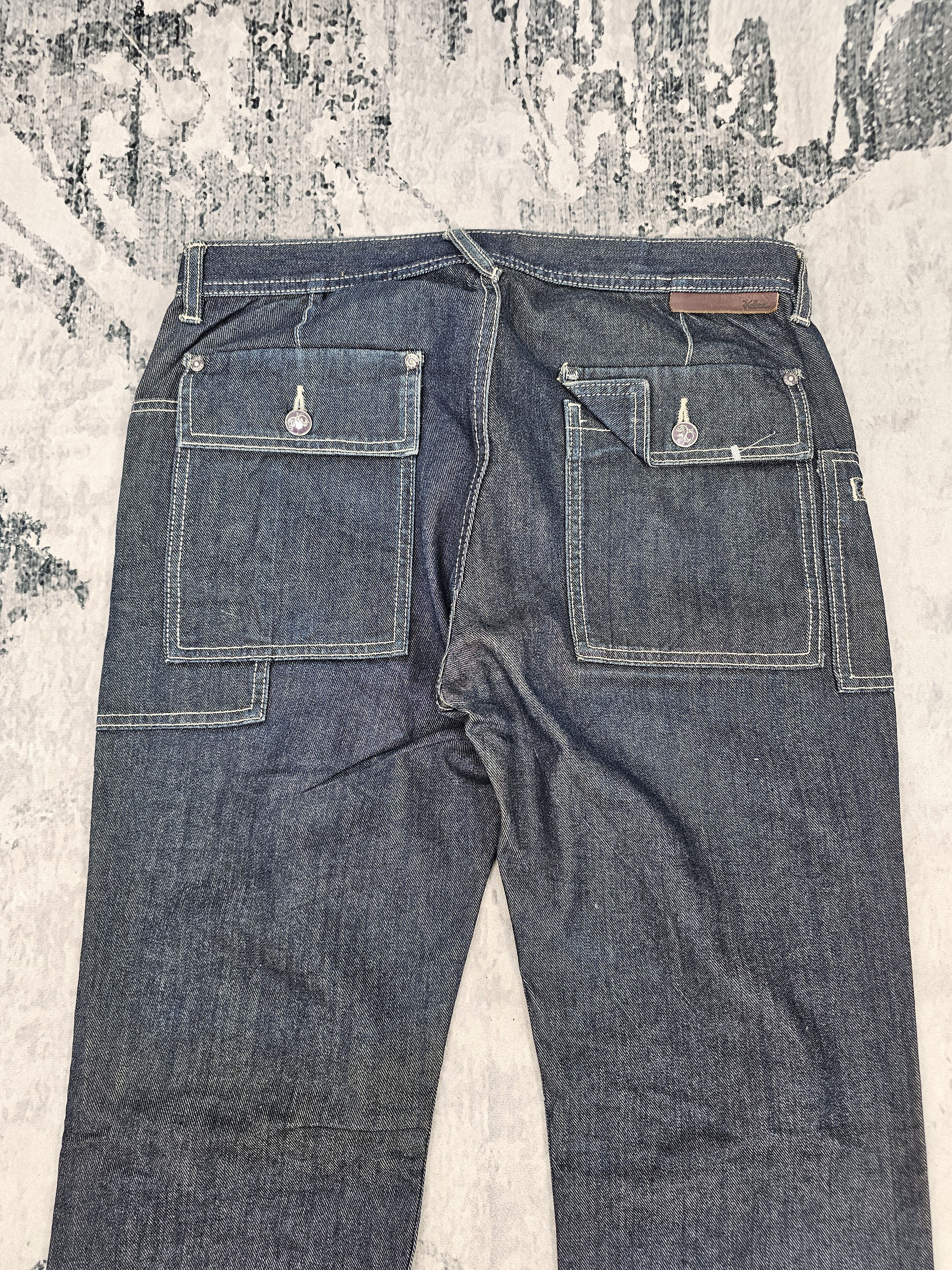 Japanese Brand KELEN Workwear Crazy Pockets Design Jeans JB0259 Size 34x33 Size US 34 / EU 50 - 3 Thumbnail