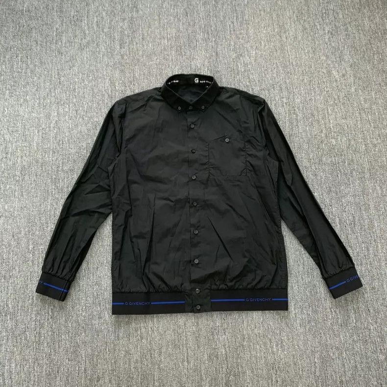 Givenchy Size40 Black bottom logo shirt jacket / size 40