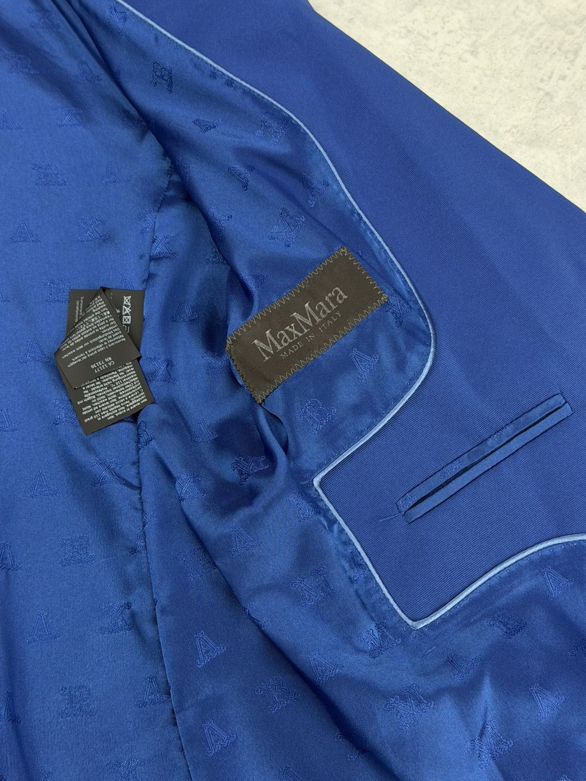 Max Mara Max Mara Blue Blazer Size 44 Italy Women’s Jacket Size M / US 6-8 / IT 42-44 - 8 Thumbnail