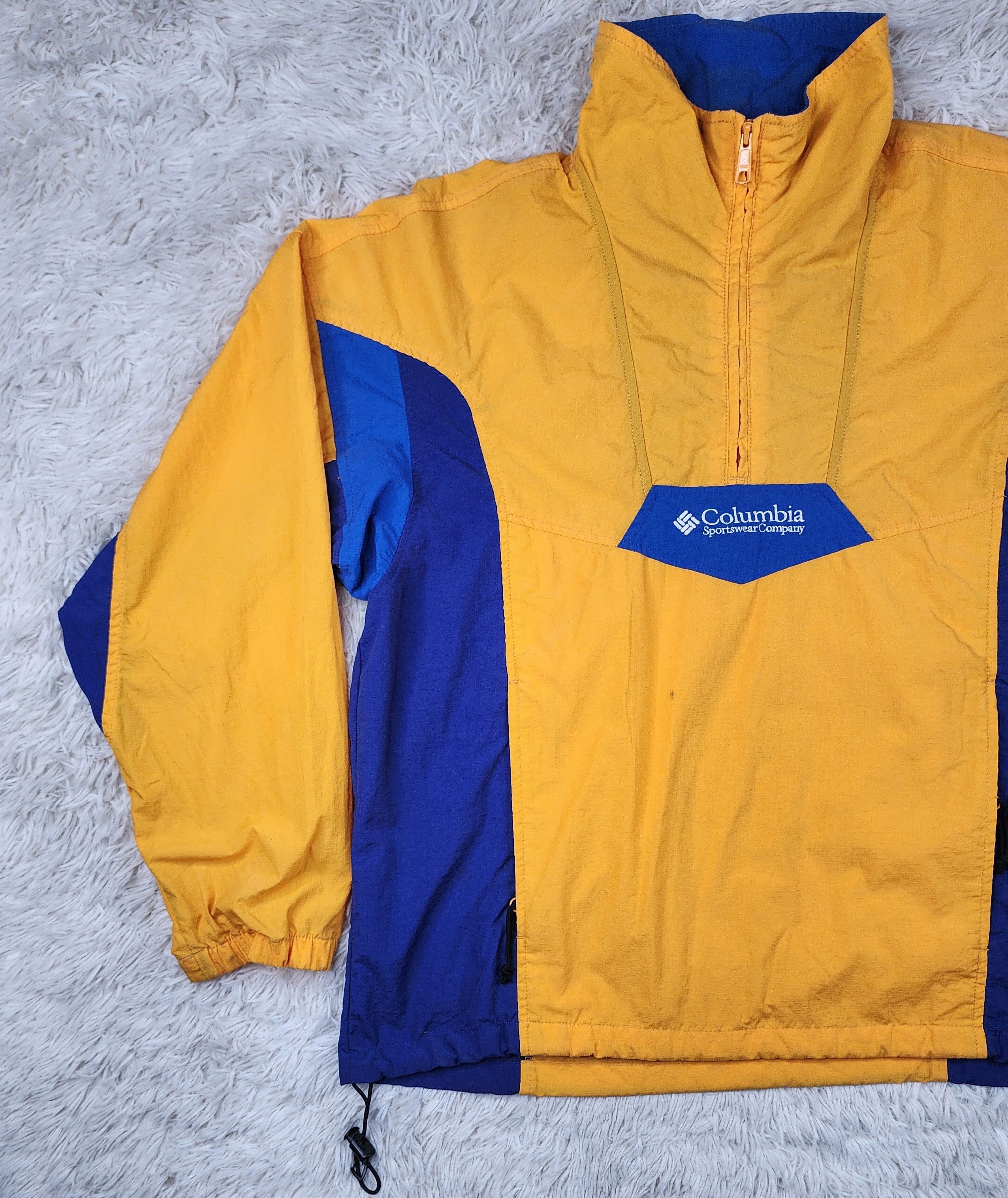 Columbia Vintage Columbia Sportwear 1/4 zip windbreaker jacket Size US L / EU 52-54 / 3 - 4 Thumbnail