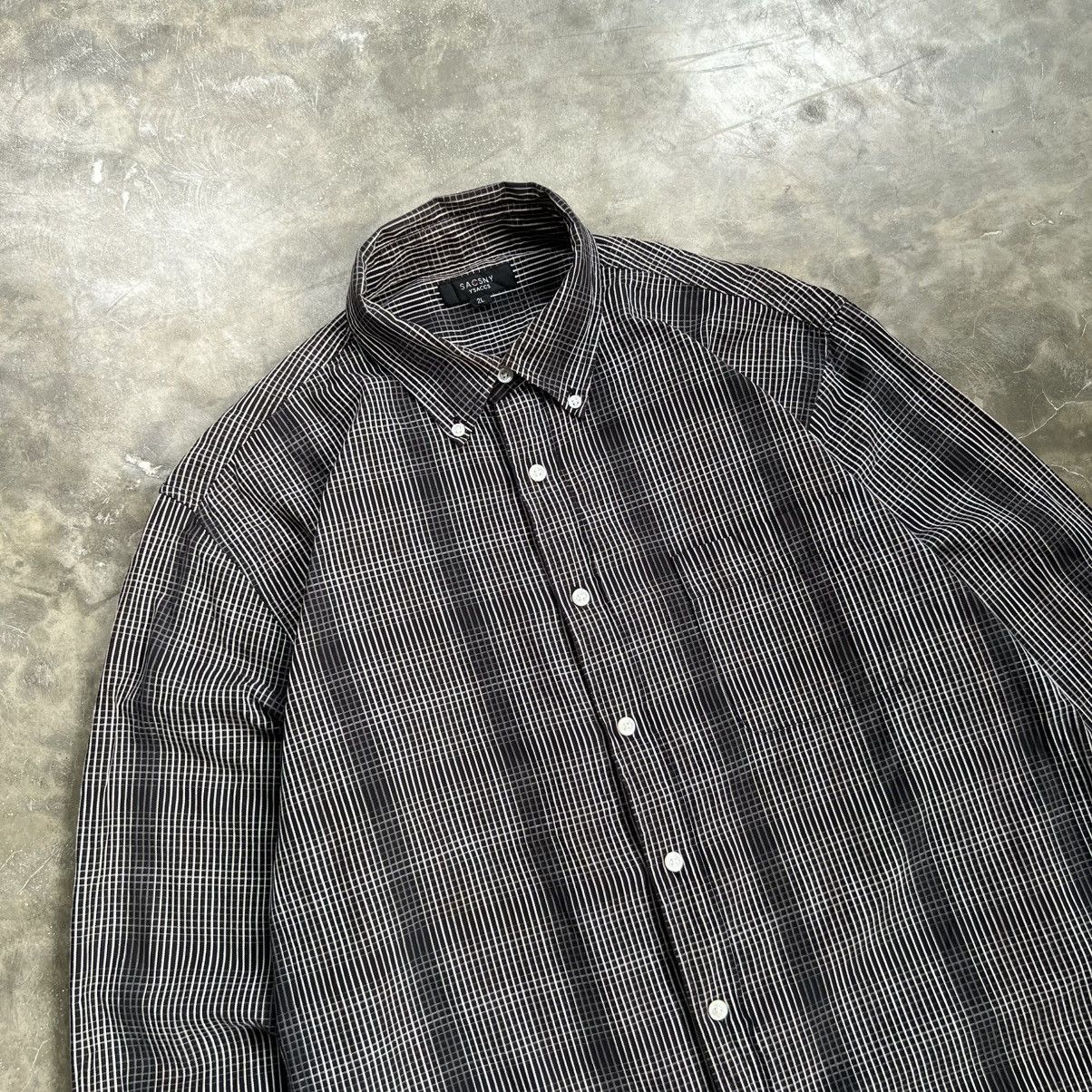 Yohji Yamamoto Vintage Sacsny by Yohji Yamamoto Gingham Long Sleeve Shirt Size US XL / EU 56 / 4 - 2 Thumbnail