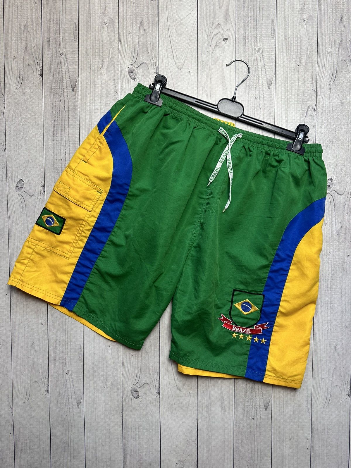 Vintage Vintage Brazil shorts big logo size XXL Size US XXL / EU 58 / 5 - 1 Thumbnail