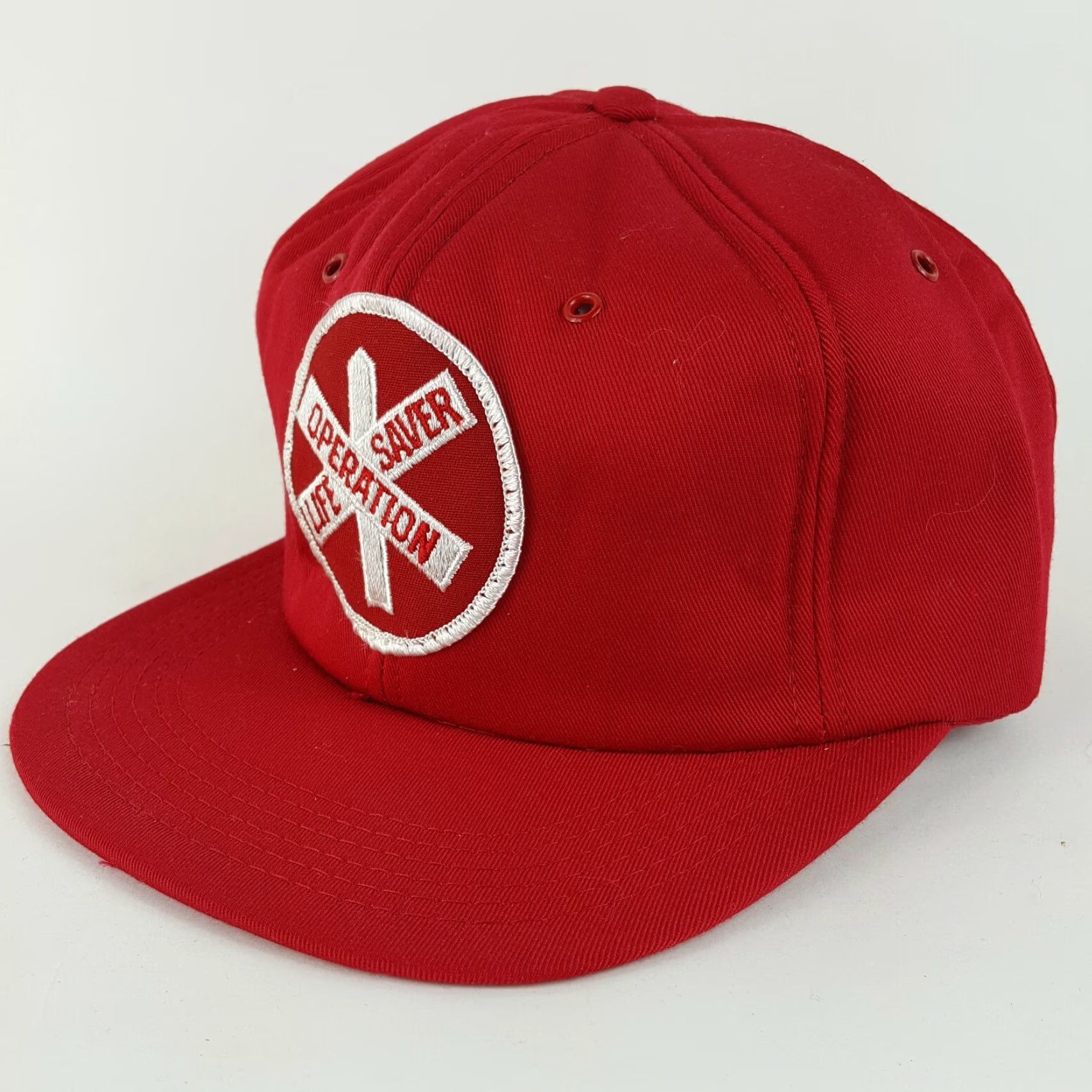 Vintage VINTAGE Operation LifeSaver Trucker Hat Foam Patch USA Made Baseball Cap Red 80s 90s Retro Embroidered Adjustable Mens Cap Size ONE SIZE - 3 Thumbnail