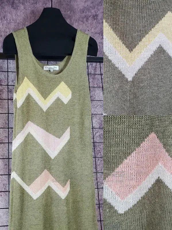 Dior Dior Summer Green Patterned Maxi Dress . Size M / US 6-8 / IT 42-44 - 1 Thumbnail