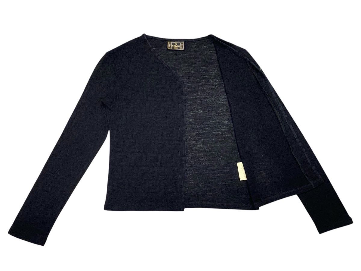 Fendi Vintage Fendi Monogram V-Neck Cardigan Size M / US 6-8 / IT 42-44 - 7 Thumbnail
