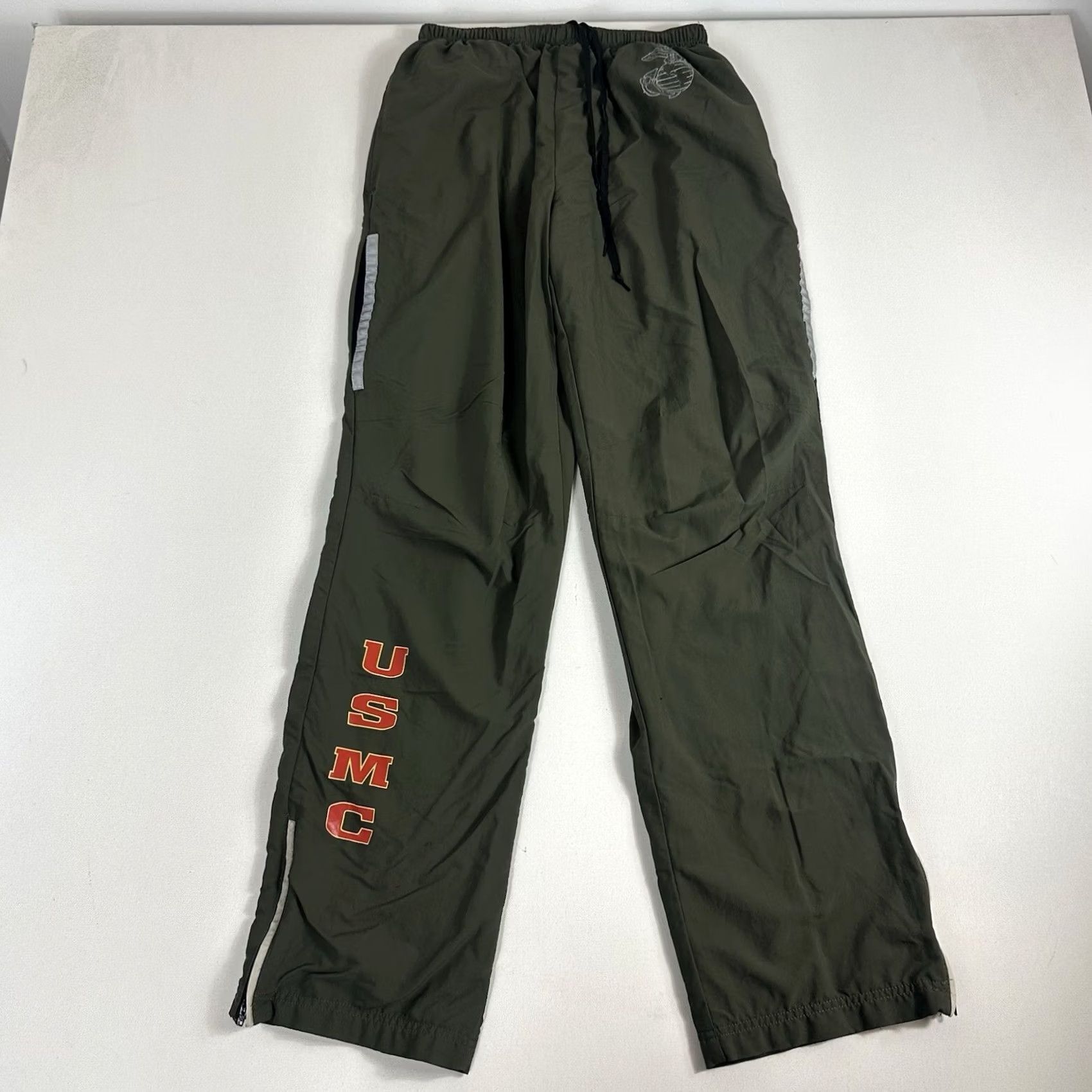 New Balance New Balance US Marines Sweat Pants Mens Small Long PT Green Semper Fi USMC Gym Size US 29 - 2 Thumbnail