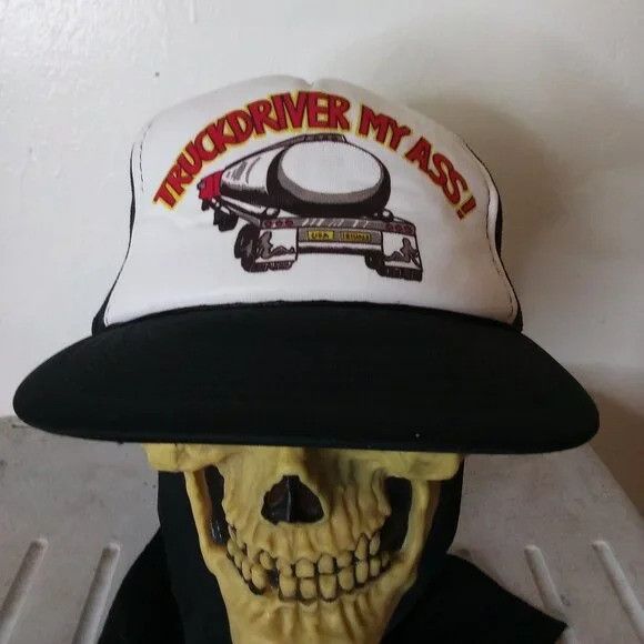 Vintage Vintage Truckdriver My Ass! Joke Gag Snap Back Trucker Hat Size ONE SIZE - 1 Thumbnail