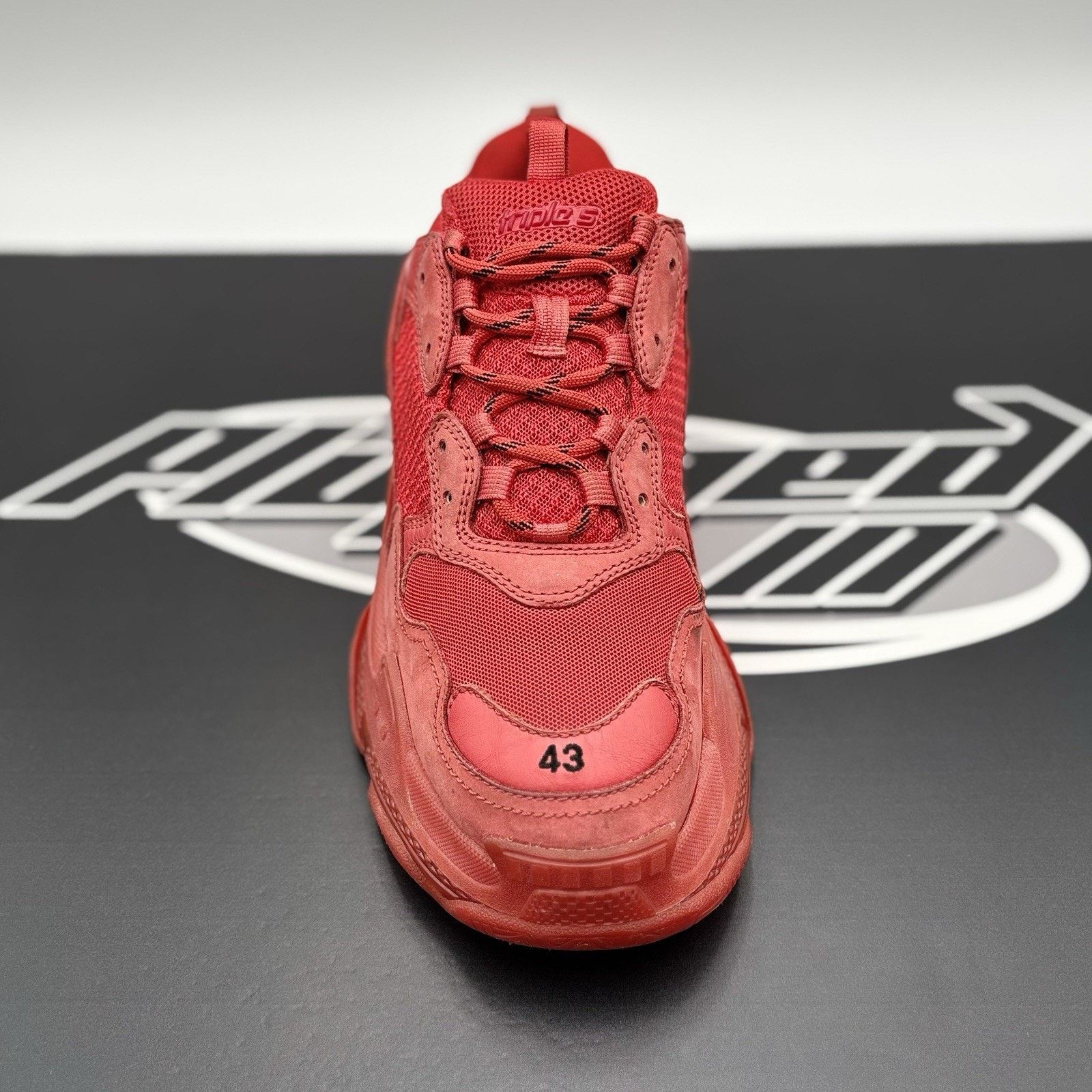 Balenciaga Size 43 (10 US) - Balenciaga Triple S ' Red ' Size US 10 / EU 43 - 5 Thumbnail