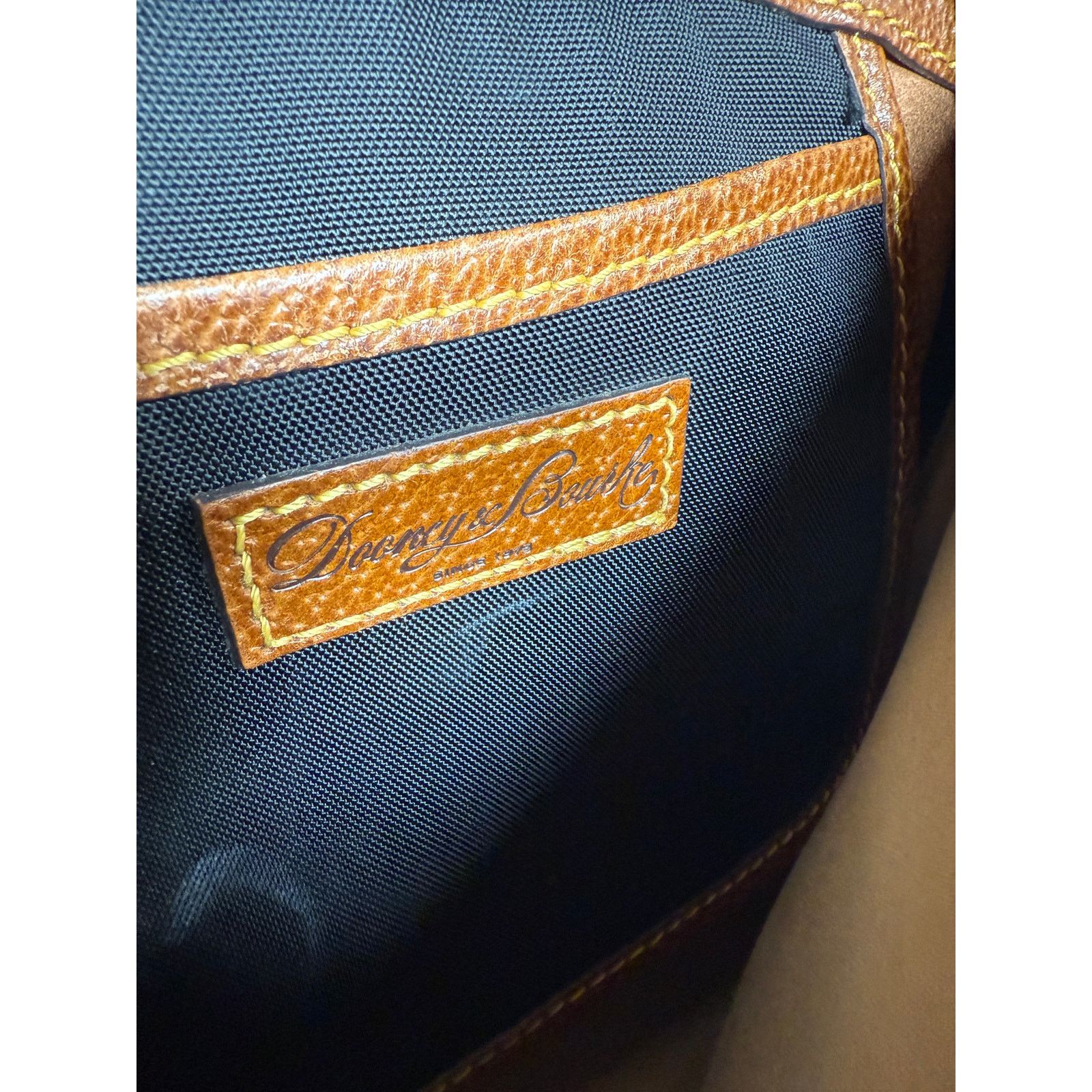 Dooney & Bourke Vintage Dooney Bourke Nylon Leather Saddlebag Messenger Bag Size ONE SIZE - 4 Thumbnail
