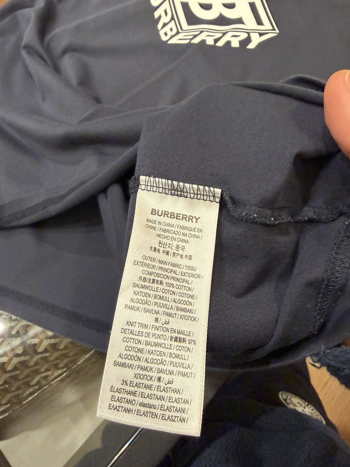 Burberry Burberry TB Graphic Logo Tee - Navy Size US M / EU 48-50 / 2 - 5 Thumbnail
