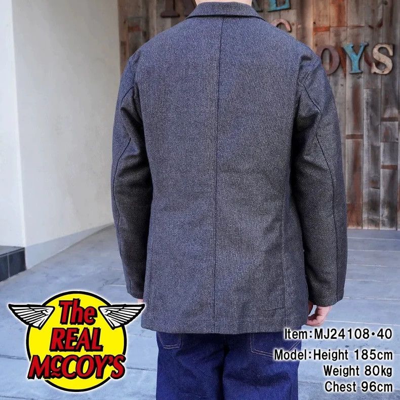 The Real McCoy's The Real McCoy Size 38Discharge Striped MOLESKIN Pepper and Size US M / EU 48-50 / 2 - 2 Thumbnail