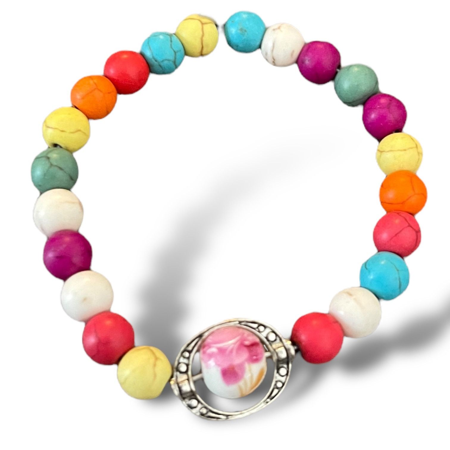 Other Handmade Marbled Multicolor Slip On Bracelet Size ONE SIZE - 1 Thumbnail