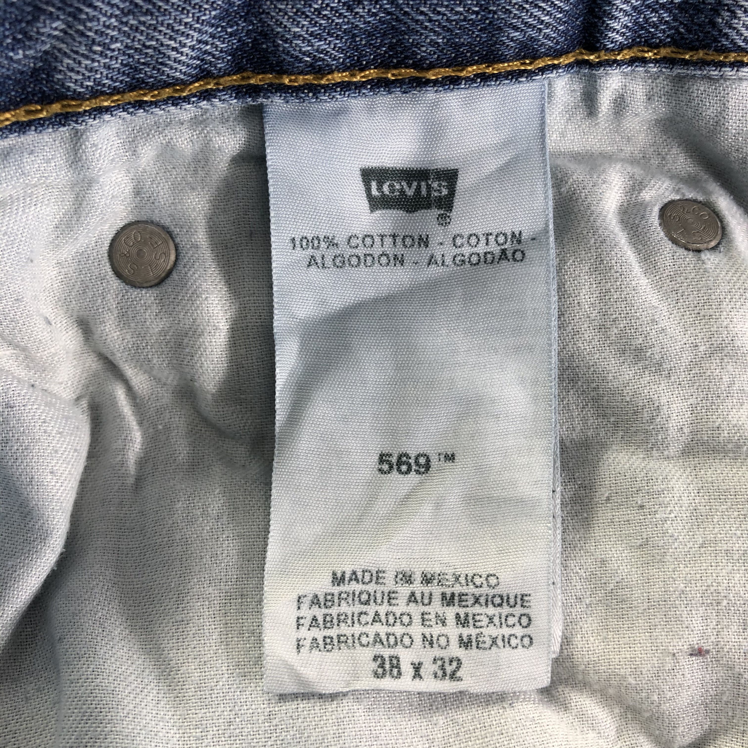 Levi's Vintage Blue Wash Levis 569 Jeans-J4125 Size US 40 / EU 56 - 10 Thumbnail
