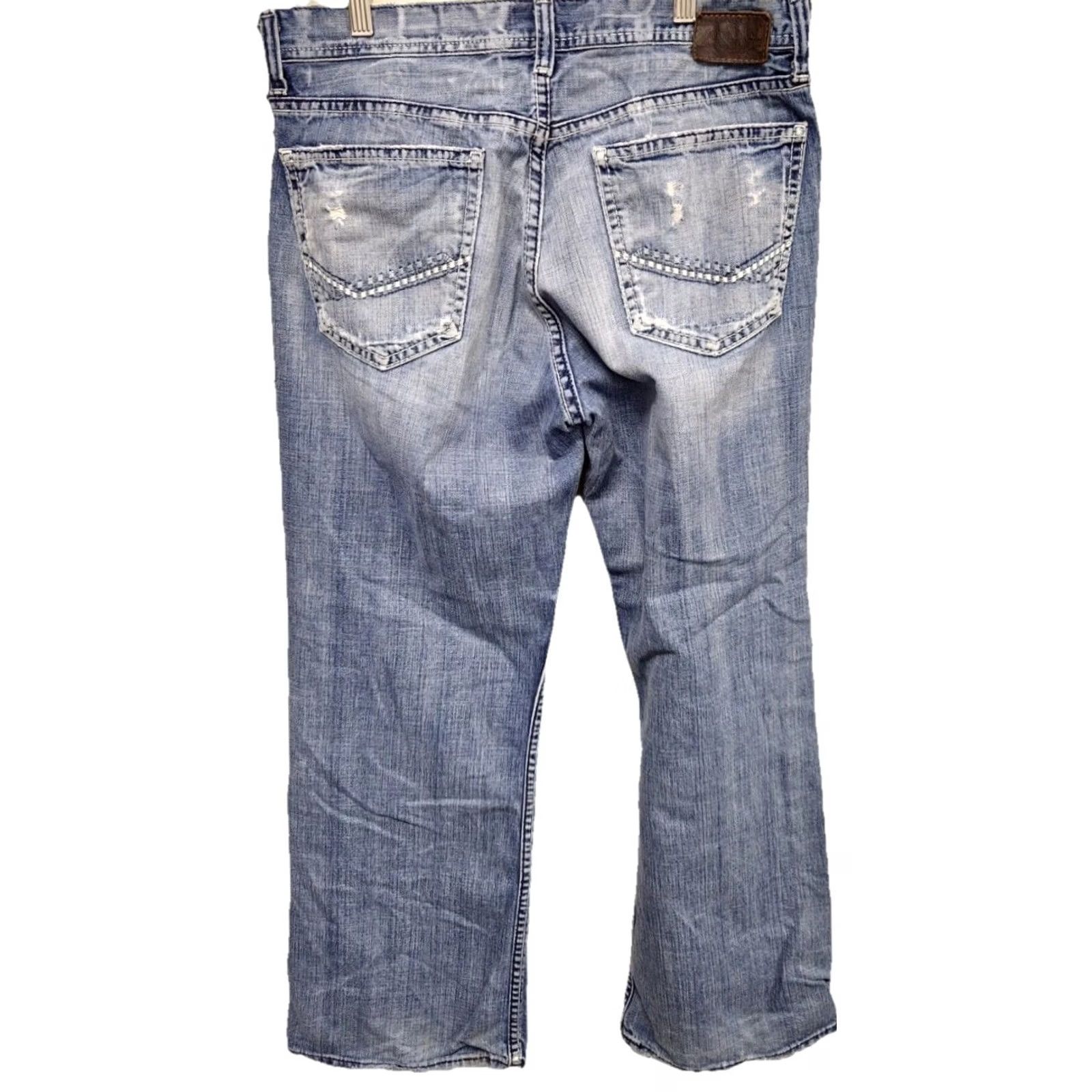 BKE BKE Women’s Jeans Bootcut Distressed Light Wash 12 Blue Women Mens Girls? Size 24" / US 00 / IT 34 - 4 Thumbnail