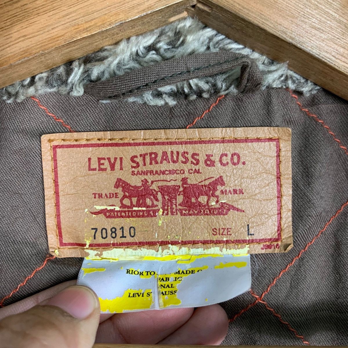 Levi's LEVIS Fur Collar Work Jacket #0036-C3 Size US L / EU 52-54 / 3 - 15 Thumbnail