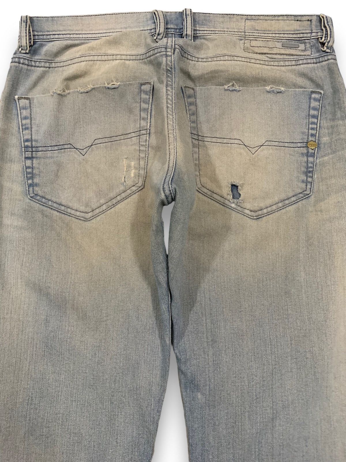 Diesel Vintage Diesel Industry Tepphar Mud Wash Ripped Grunge Jeans Size US 32 / EU 48 - 12 Thumbnail