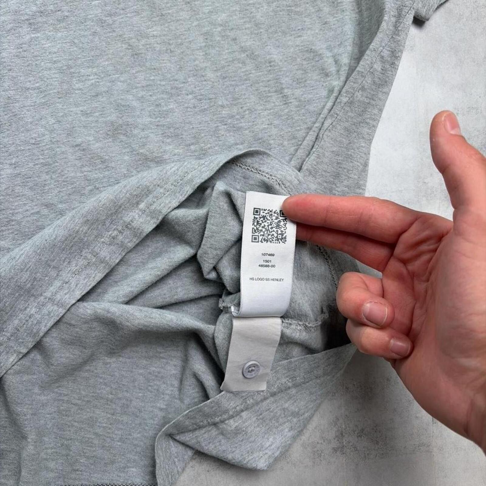 True Religion Y2K Grey True Religion Grunge Henley Shirt Size US L / EU 52-54 / 3 - 7 Thumbnail