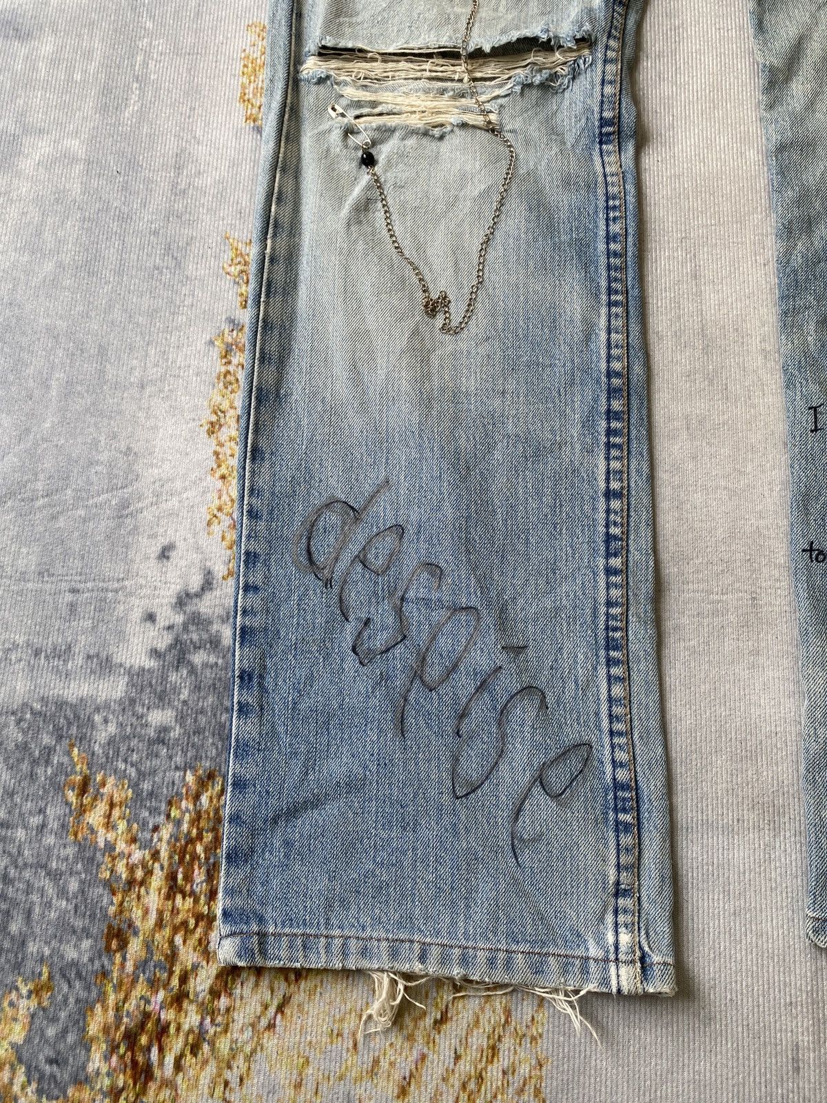 Levi's Vintage 90’s Levi’s 512 Distressed Denim Size US 28 / EU 44 - 6 Thumbnail