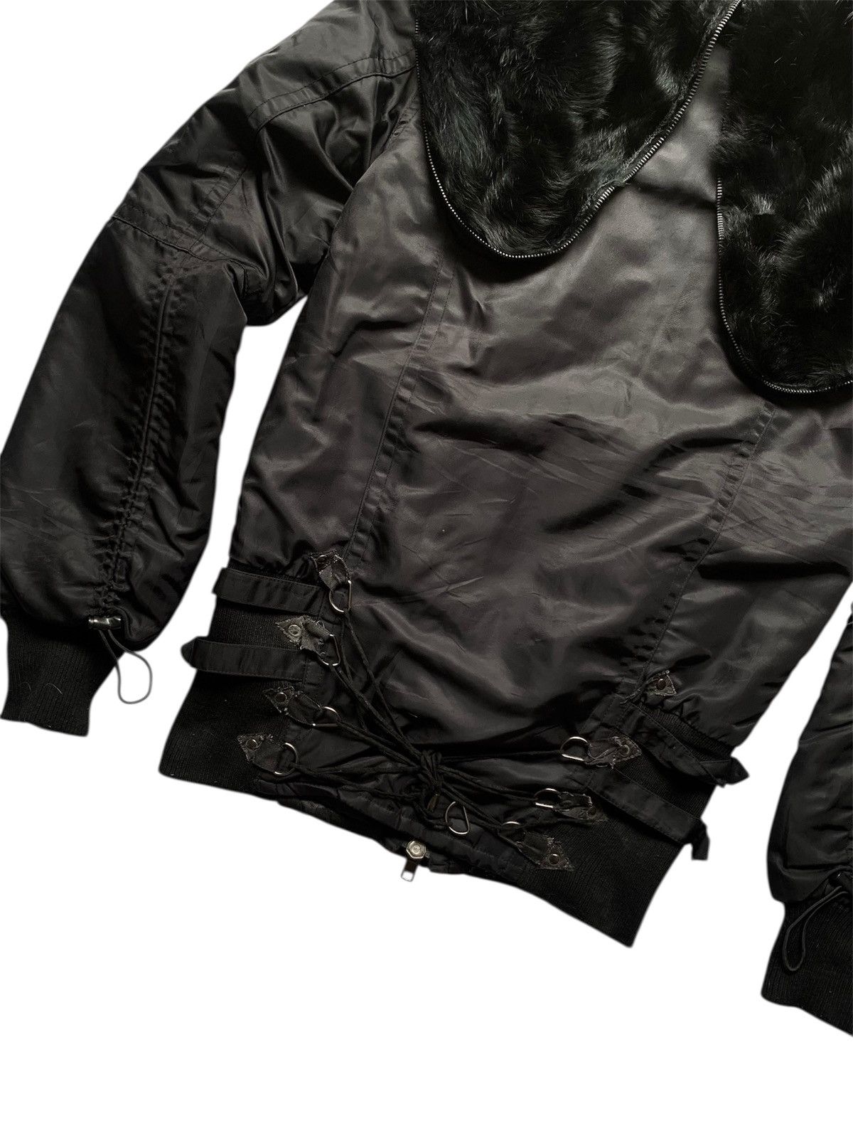 KMRii Lip Service Laced Up Fur Rabbit and Raccoon Military Jacket Size US M / EU 48-50 / 2 - 4 Thumbnail