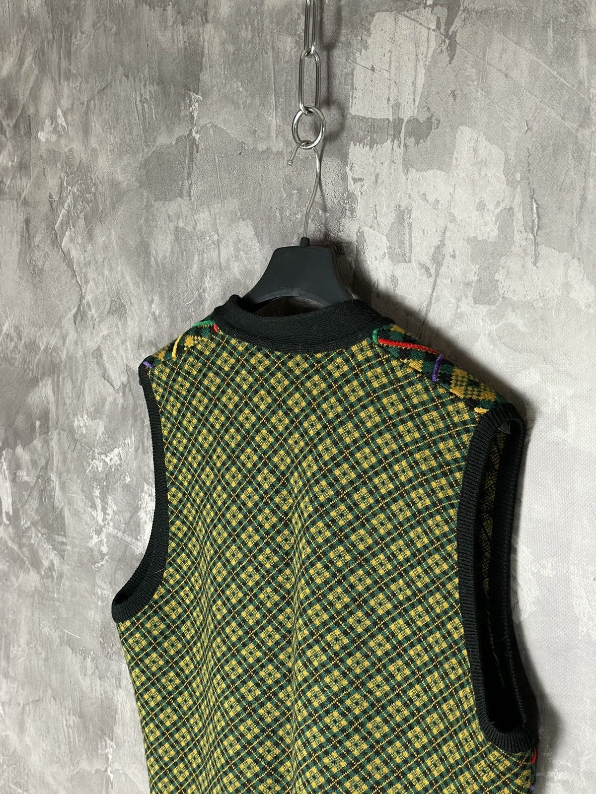 Japanese Brand × Kenzo × Vintage Vintage 80's Kenzo Japan Courduroy Wool Knitted Vest Size M / US 6-8 / IT 42-44 - 9 Thumbnail