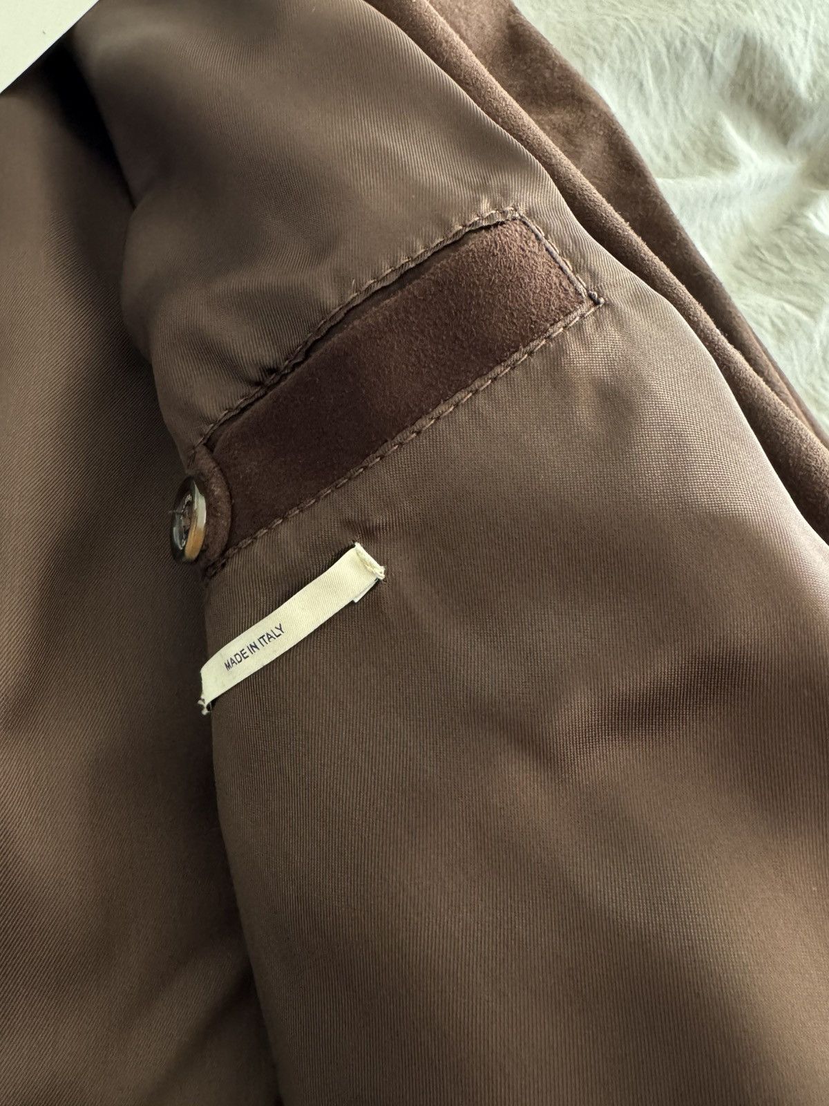 Valstar NWT Lined Valstarino Bomber Jacket in Suede Leather - Caffe Size US S / EU 44-46 / 1 - 10 Thumbnail