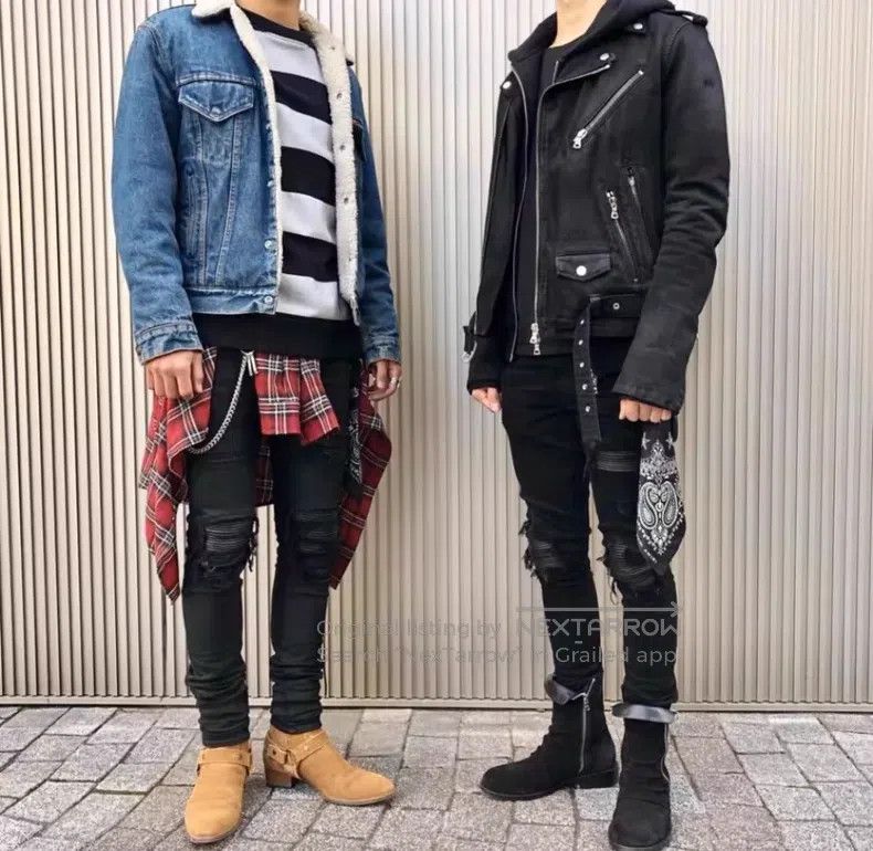 Amiri Amiri Size S Waxed motorcycle denim jacket Size US S / EU 44-46 / 1 - 7 Thumbnail