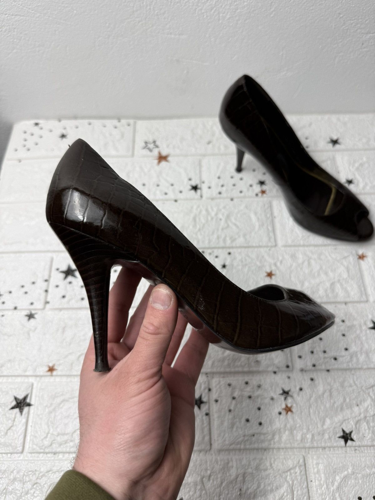 Ralph Lauren LAUREN Ralph Lauren Heels U8.5 UK6 EUR40 Croc Embossed Size US 8.5 / IT 38.5 - 2 Thumbnail