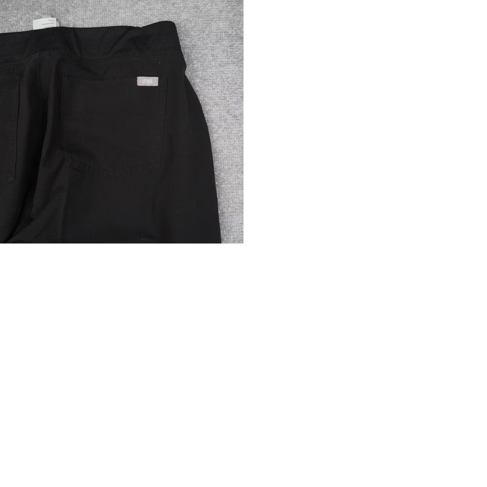 Vintage Figs Technical Collection Womens Medium 30x29 Black Elastic Waist Scrubs Size 32" / US 10 / IT 46 - 9 Thumbnail