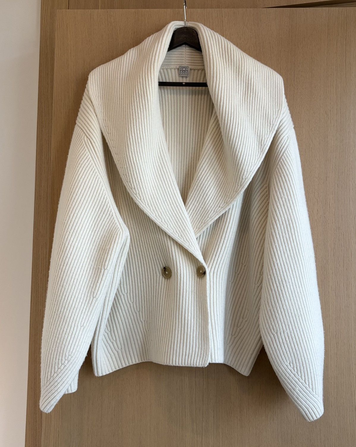 Toteme Cream wool cardigan Size S / US 4 / IT 40 - 1 Thumbnail