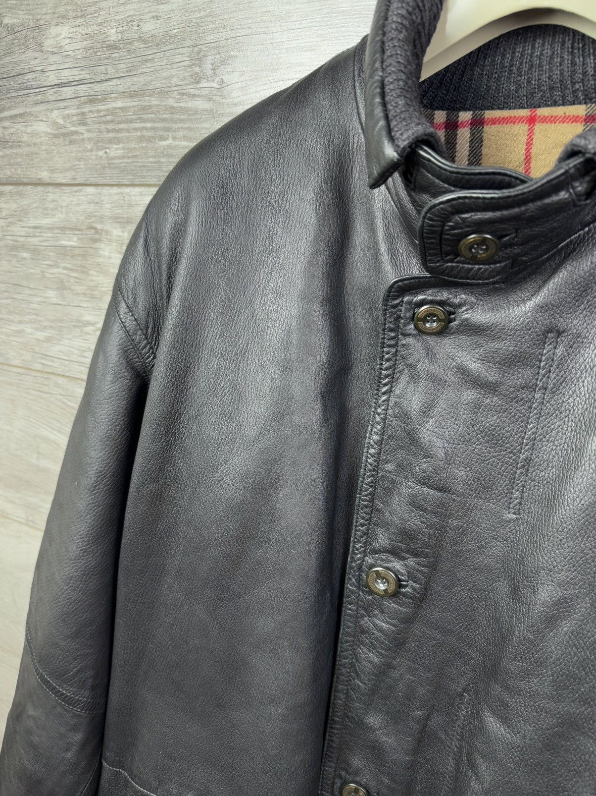 Burberry Burberry Insulated Leather Jacket With An Additional Vest Size US L / EU 52-54 / 3 - 15 Thumbnail