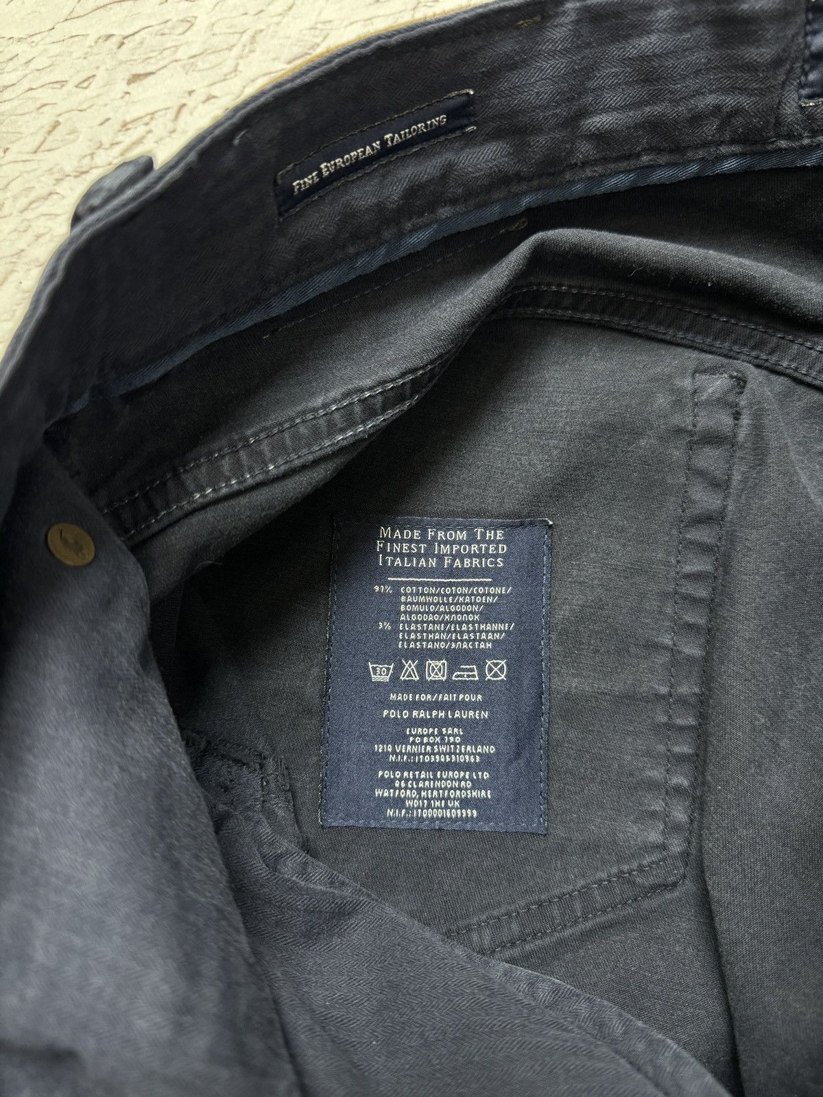 Polo Ralph Lauren Polo Ralph Lauren navy blue vintage slim chino pants Size US 34 / EU 50 - 14 Thumbnail