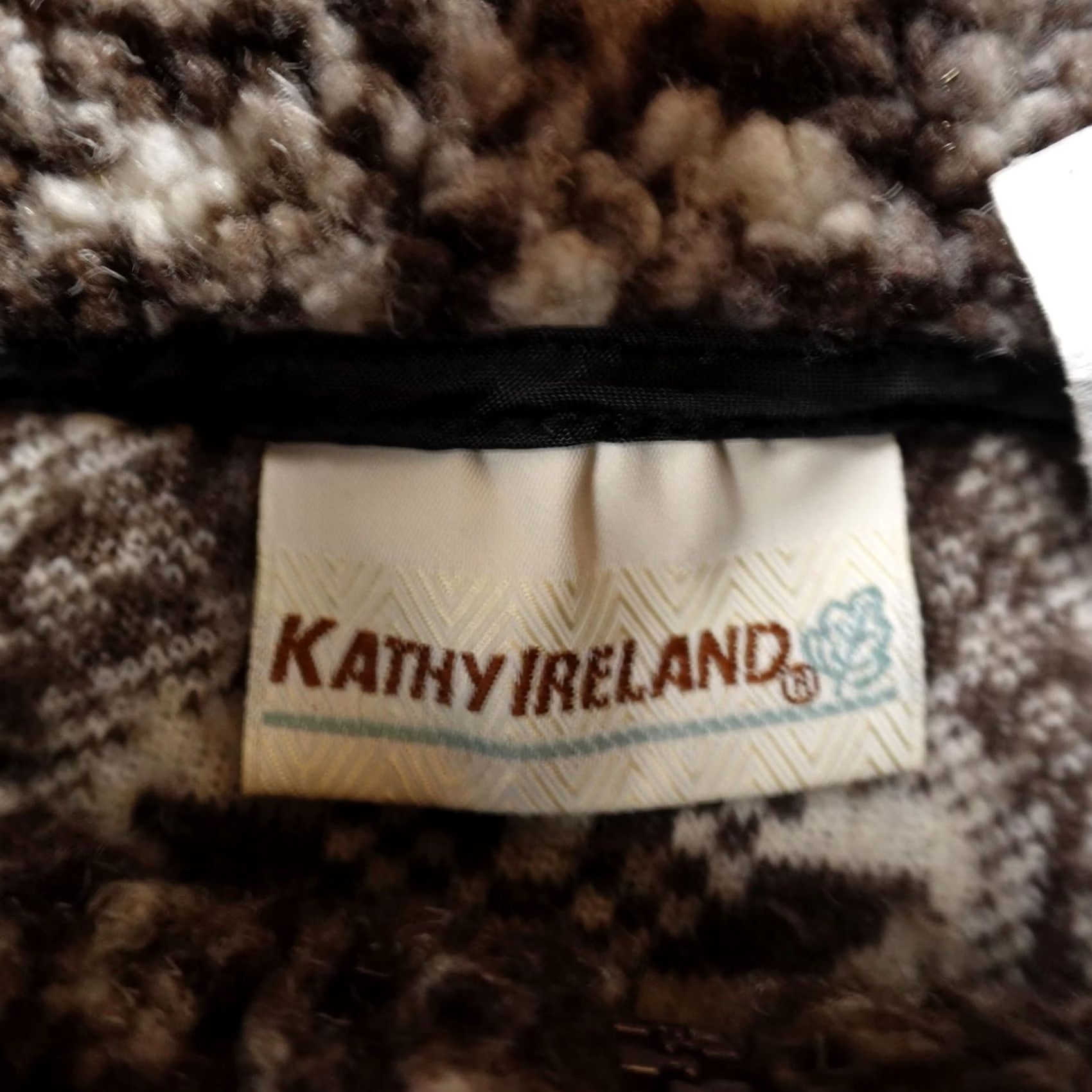Vintage VINTAGE Kathy Ireland Sweater Womens M Brown Geometric Nordic Snowflake Pullover 1/4 Zip 90s USA Mens? Size M / US 6-8 / IT 42-44 - 4 Thumbnail