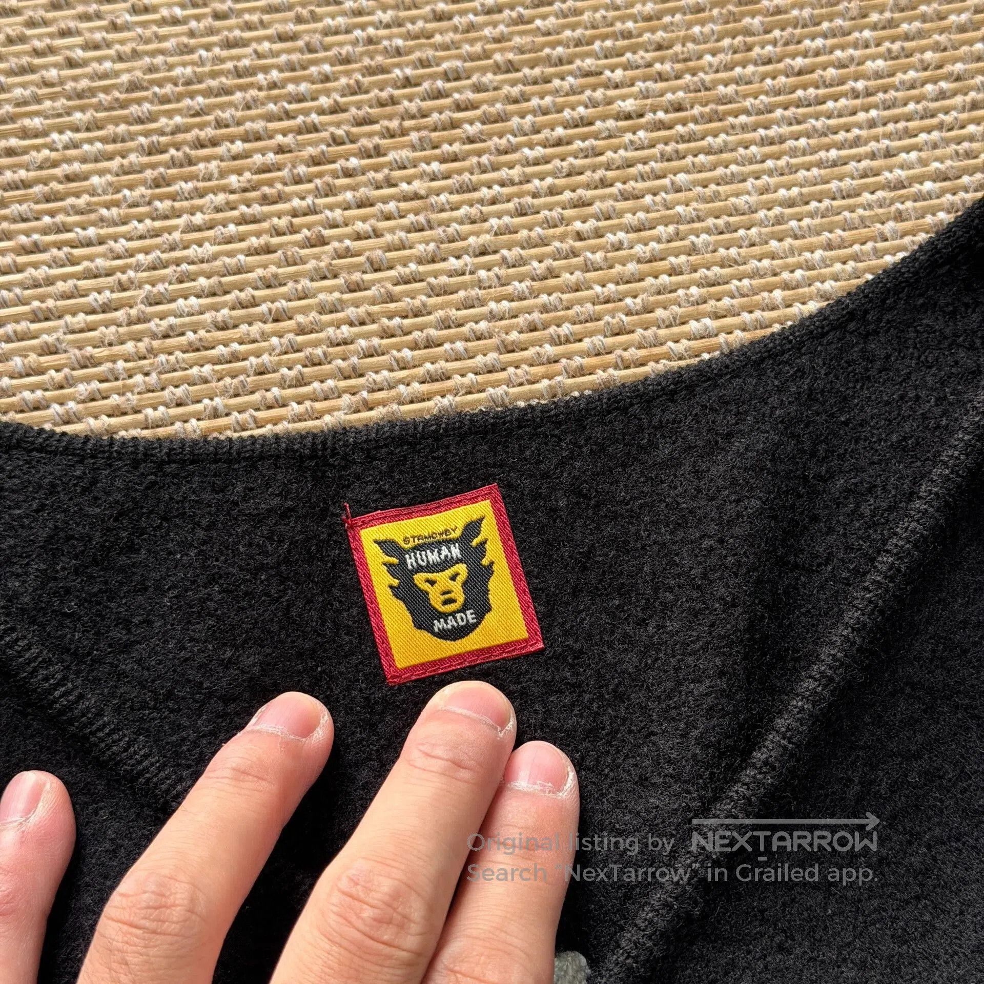 Human Made Human Made Black Fleece Knit Zip Jacket. Size US XL / EU 56 / 4 - 4 Thumbnail