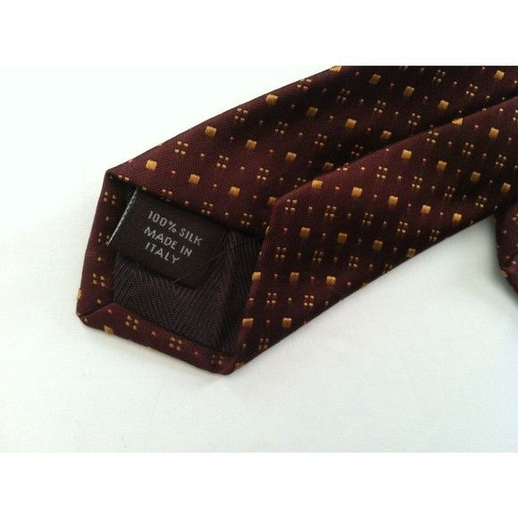 Joseph Abboud JOSEPH ABBOUD MENS NEW CHOCOLATE 100%SILK TIE WIDTH: 3 5/8" Size ONE SIZE - 3 Thumbnail