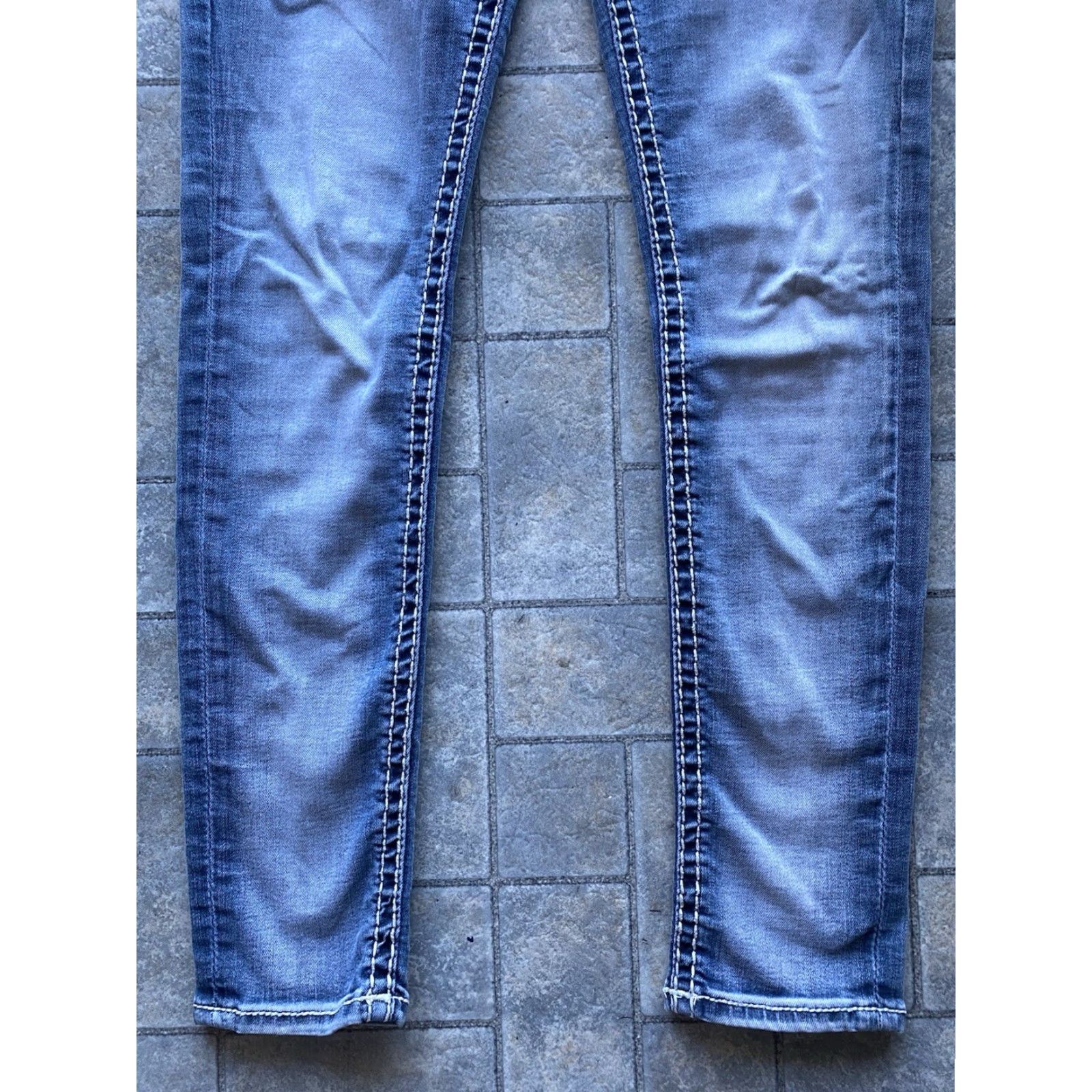 Vintage Rock Revival Jeans Women Blue Barby 26 Ankle Skinny Pants Regular Size 26 Women Size 26" / US 2 / IT 38 - 2 Thumbnail