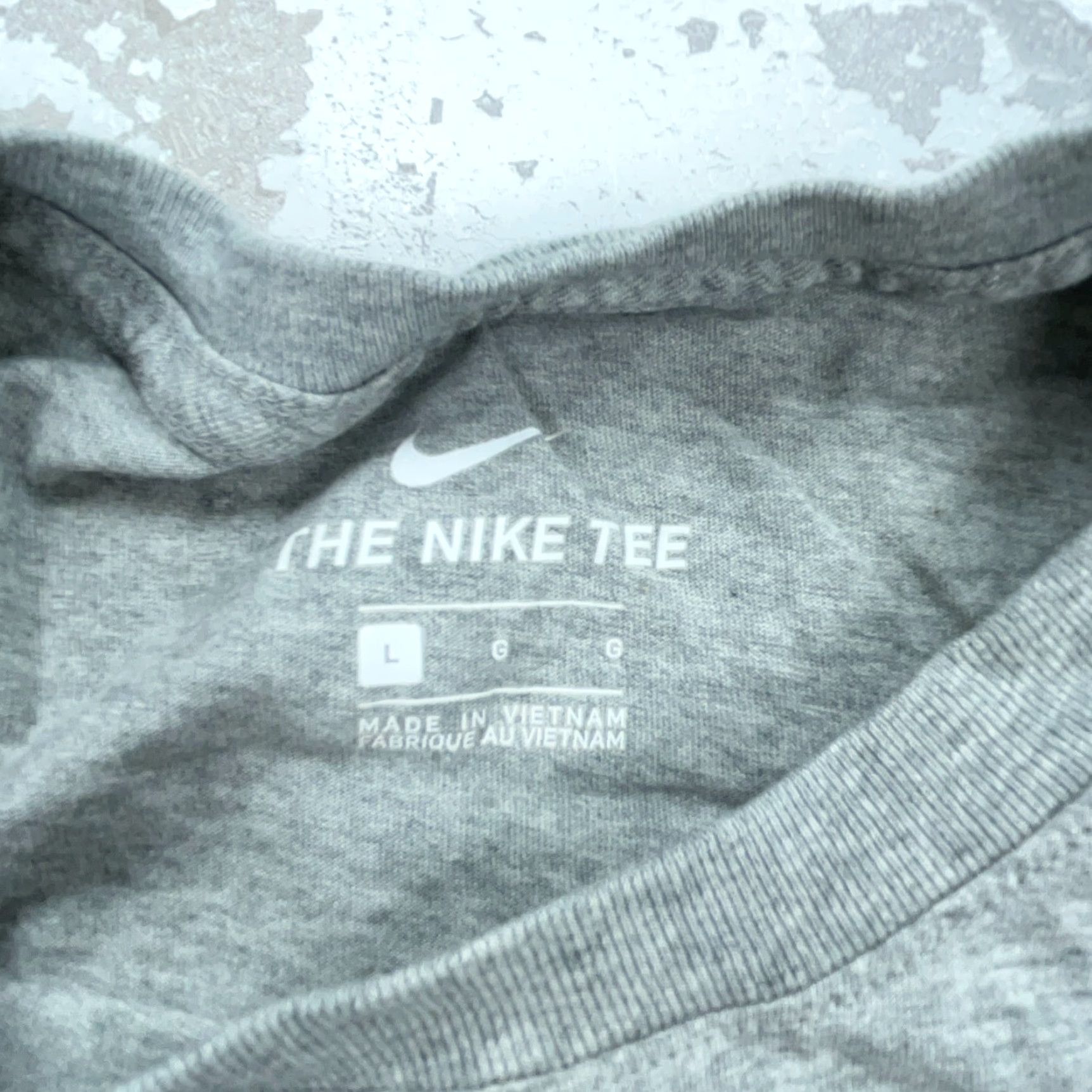 Nike Nike Shirt Men Large Gray Blue Tee Logo Swoosh Just Do It Crew Neck Short Sleeve Size US L / EU 52-54 / 3 - 4 Thumbnail